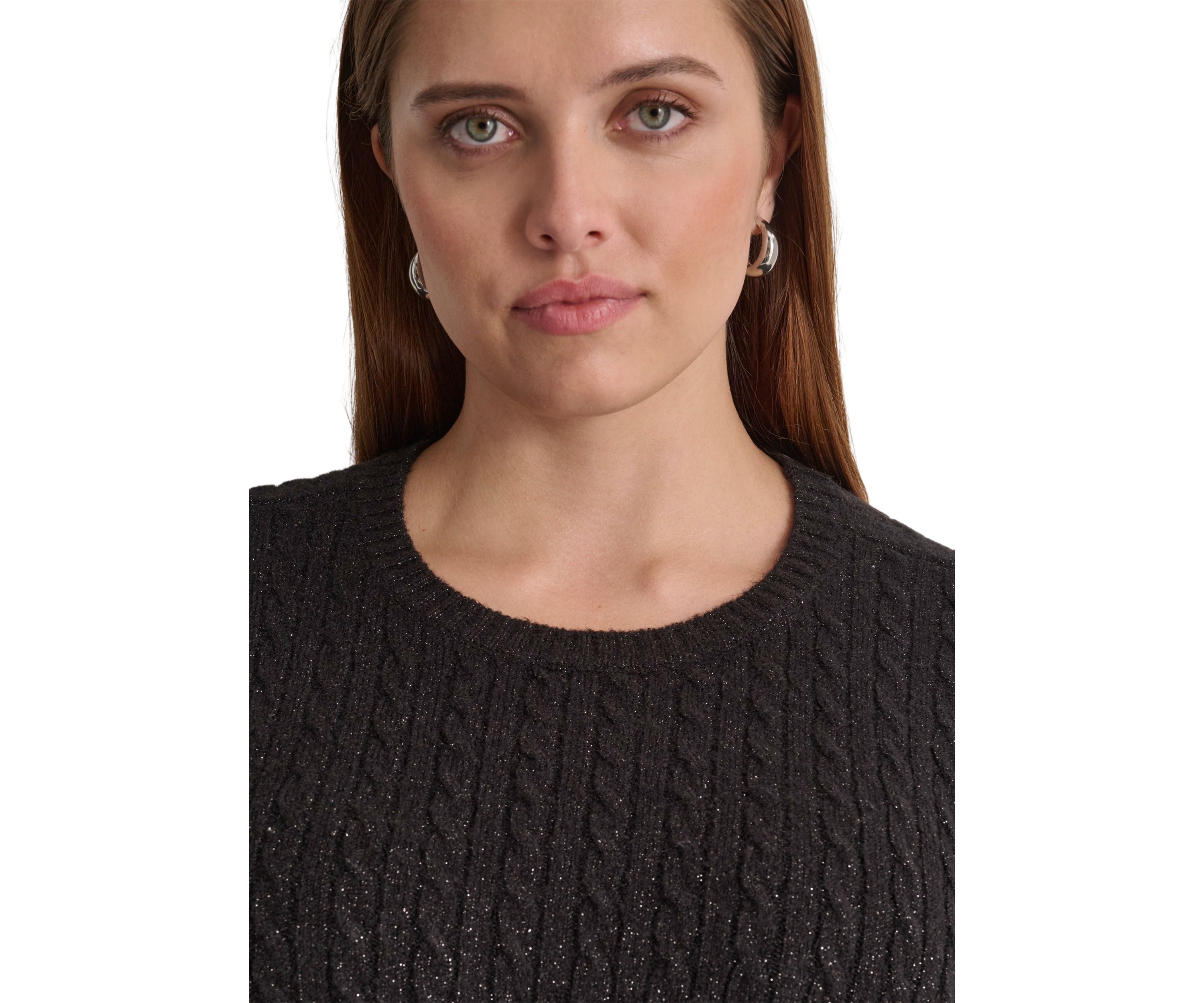 Plus Size Crew Neck Boxy Pullover Sweater 