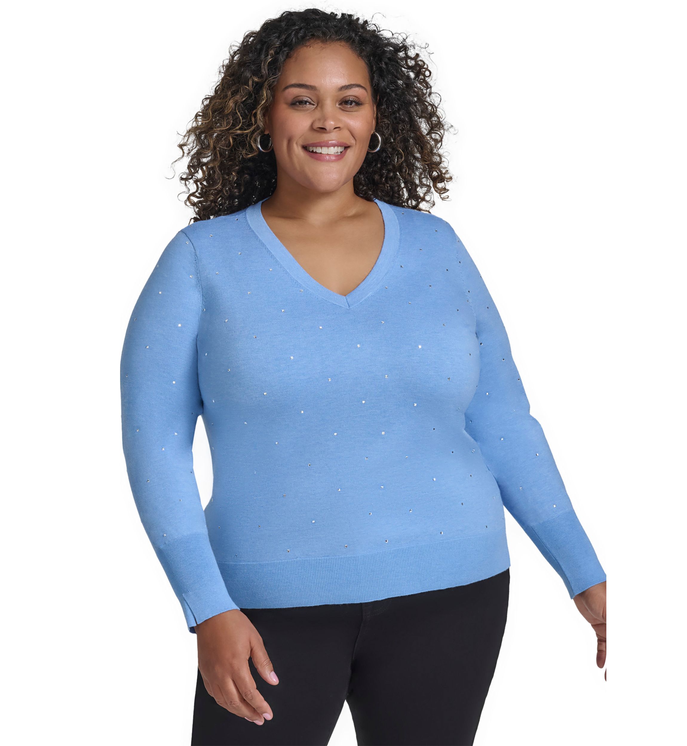 Plus Size Long Sleeve Sweater 