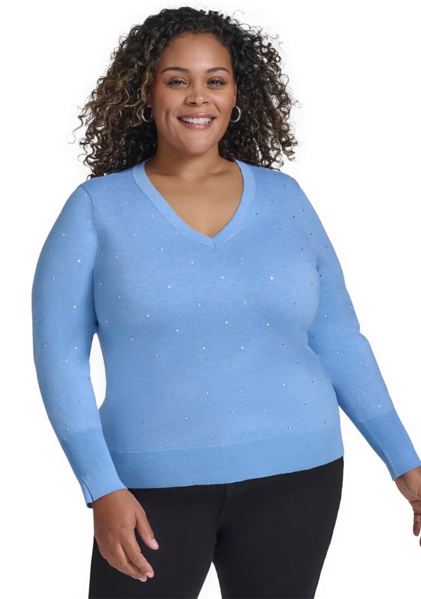 Plus Size Long Sleeve Sweater 