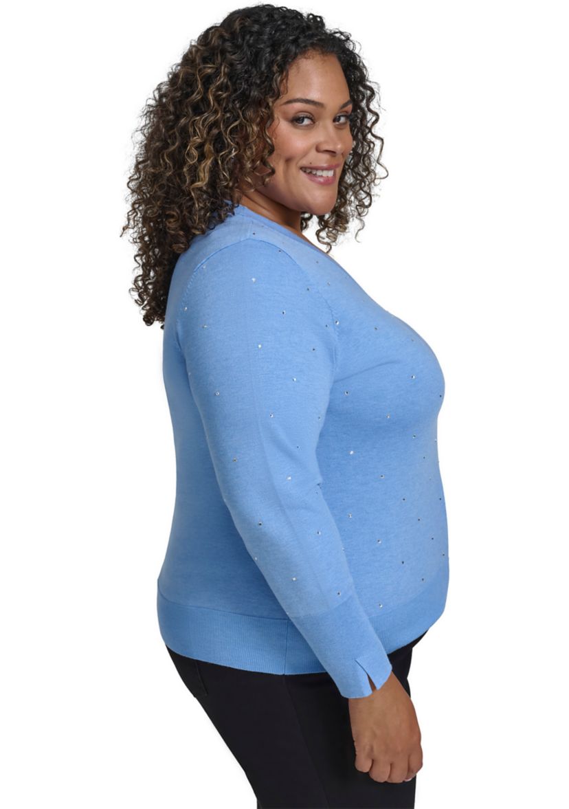 Plus Size Long Sleeve Sweater 