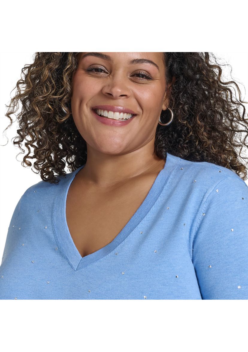 Plus Size Long Sleeve Sweater 