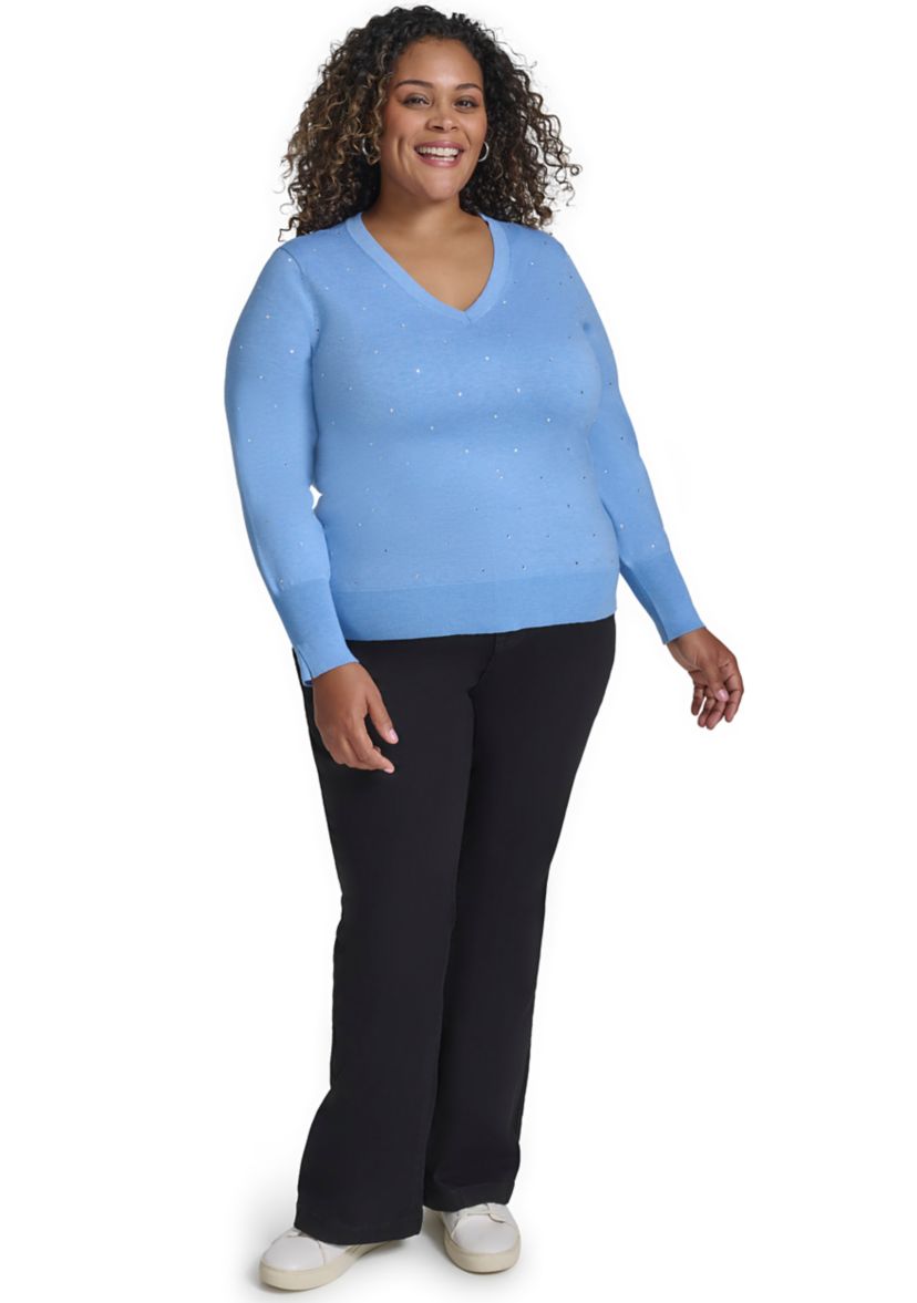 Plus Size Long Sleeve Sweater 