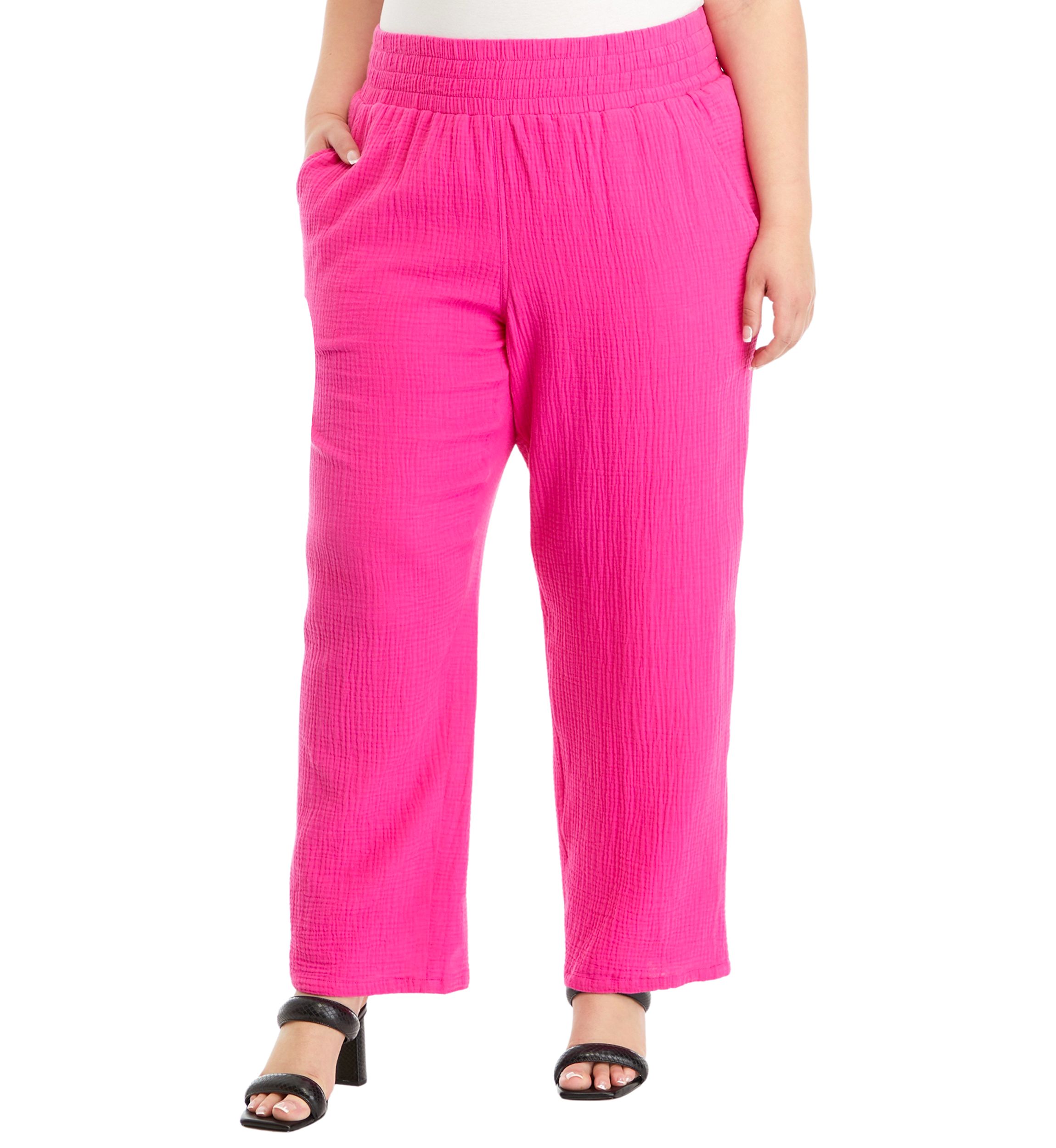 Plus Size Gauze Pants 