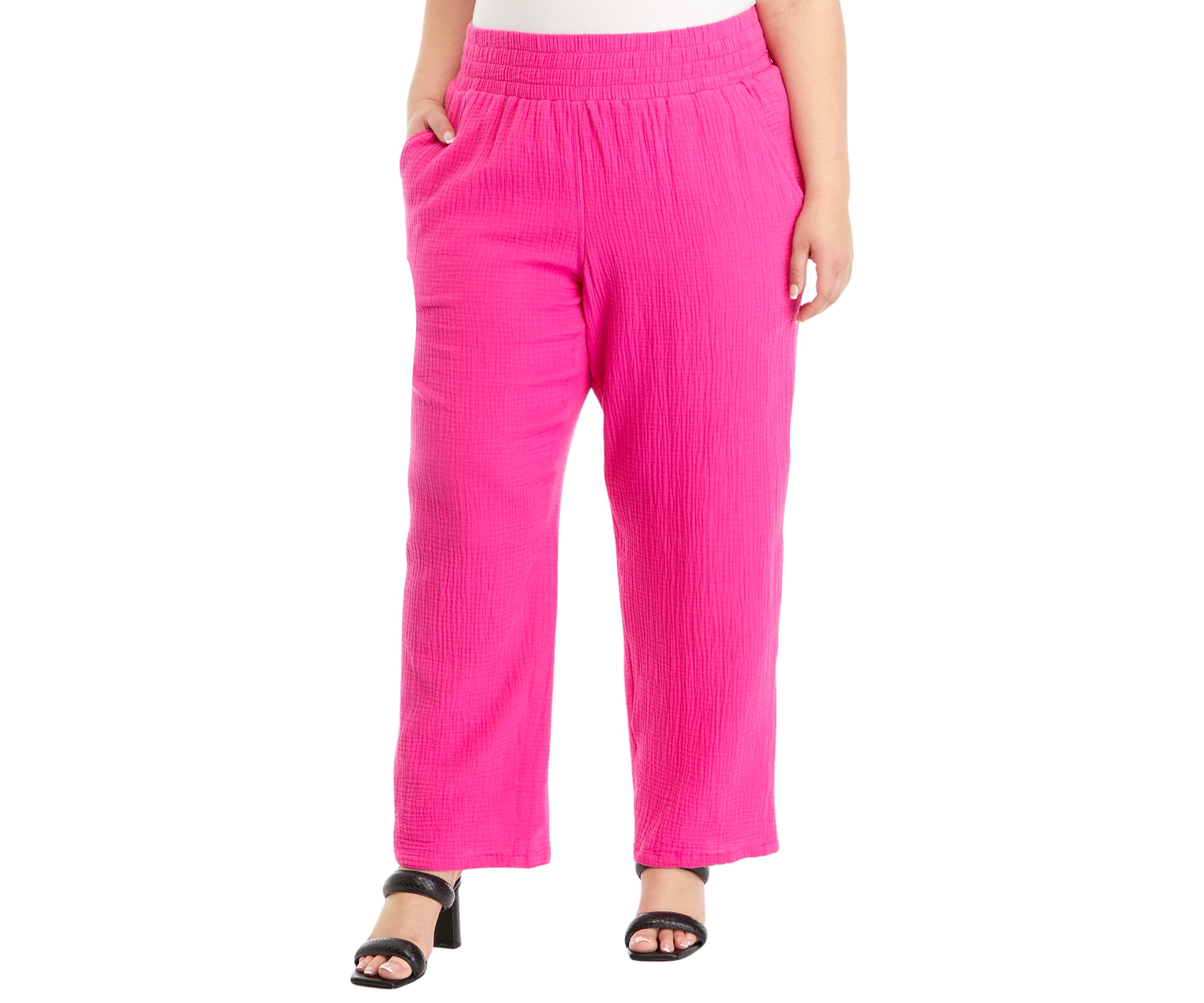 Plus Size Gauze Pants 