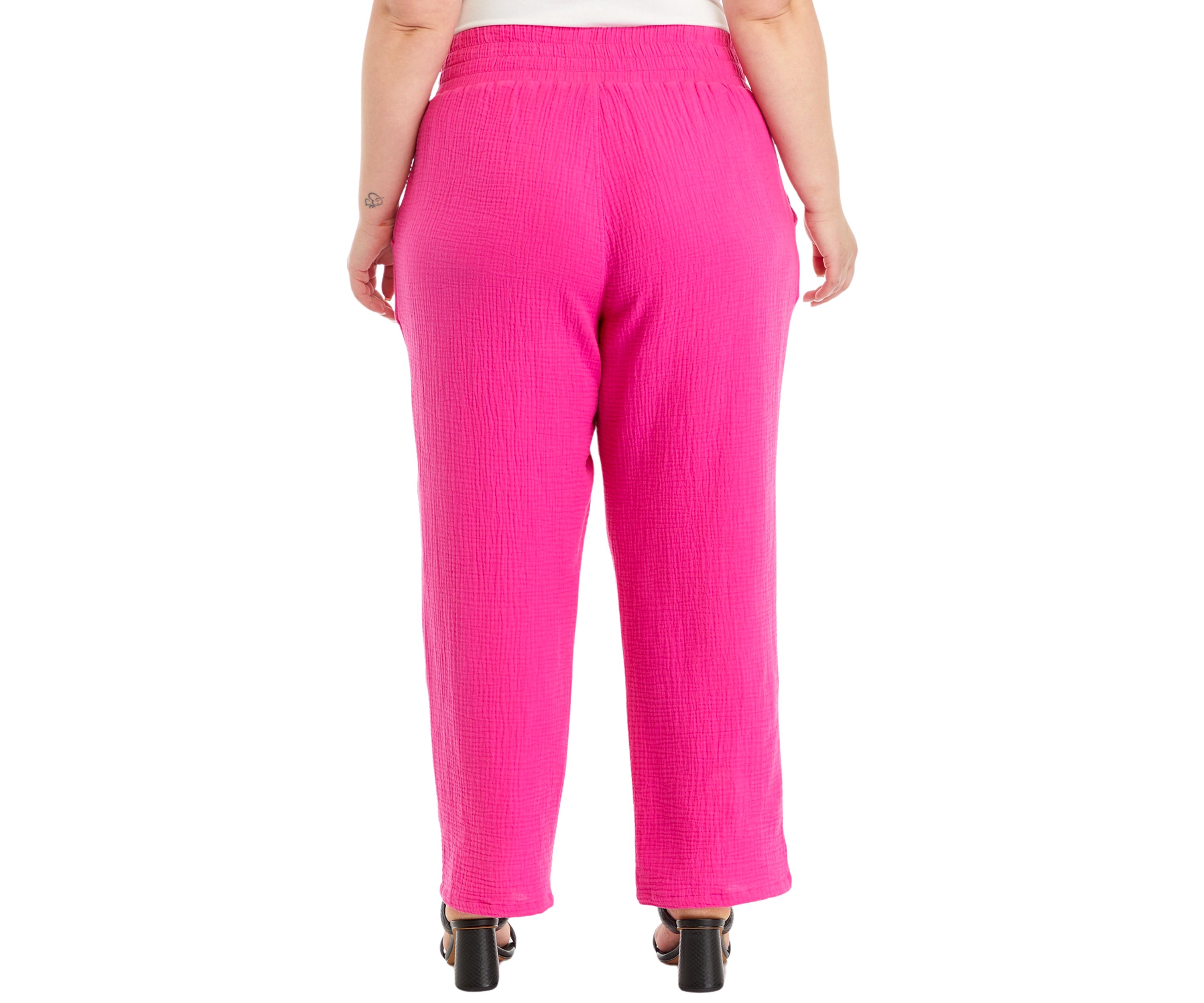 Plus Size Gauze Pants 