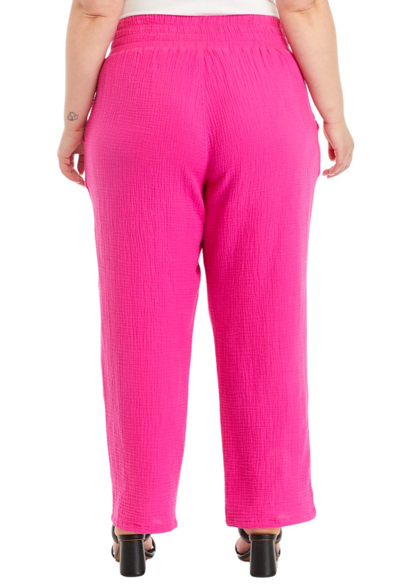 Plus Size Gauze Pants 