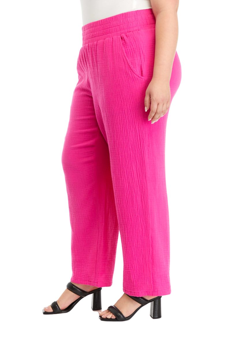 Plus Size Gauze Pants 