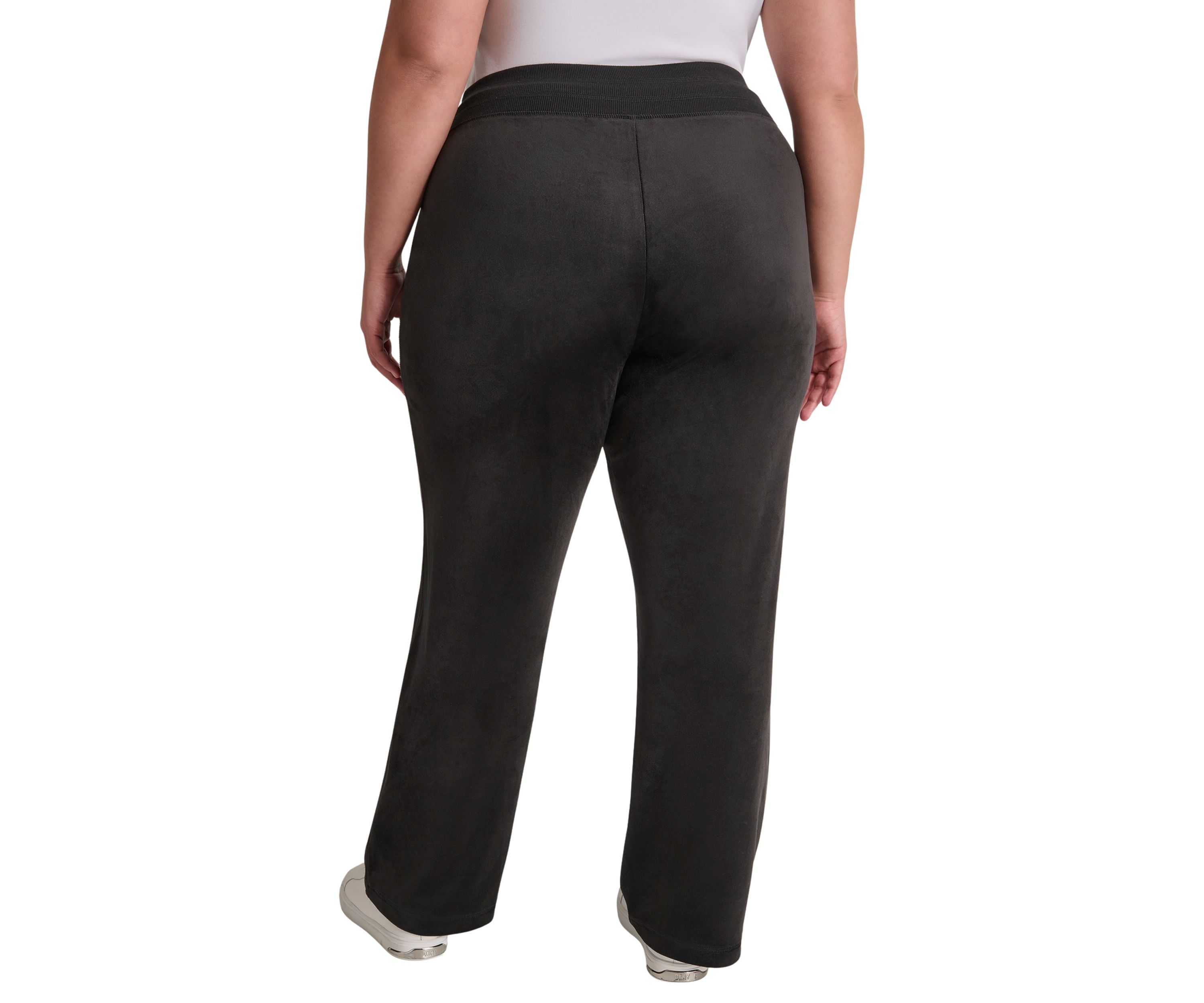 Plus Size Small Logo Relaxed Velour Pants