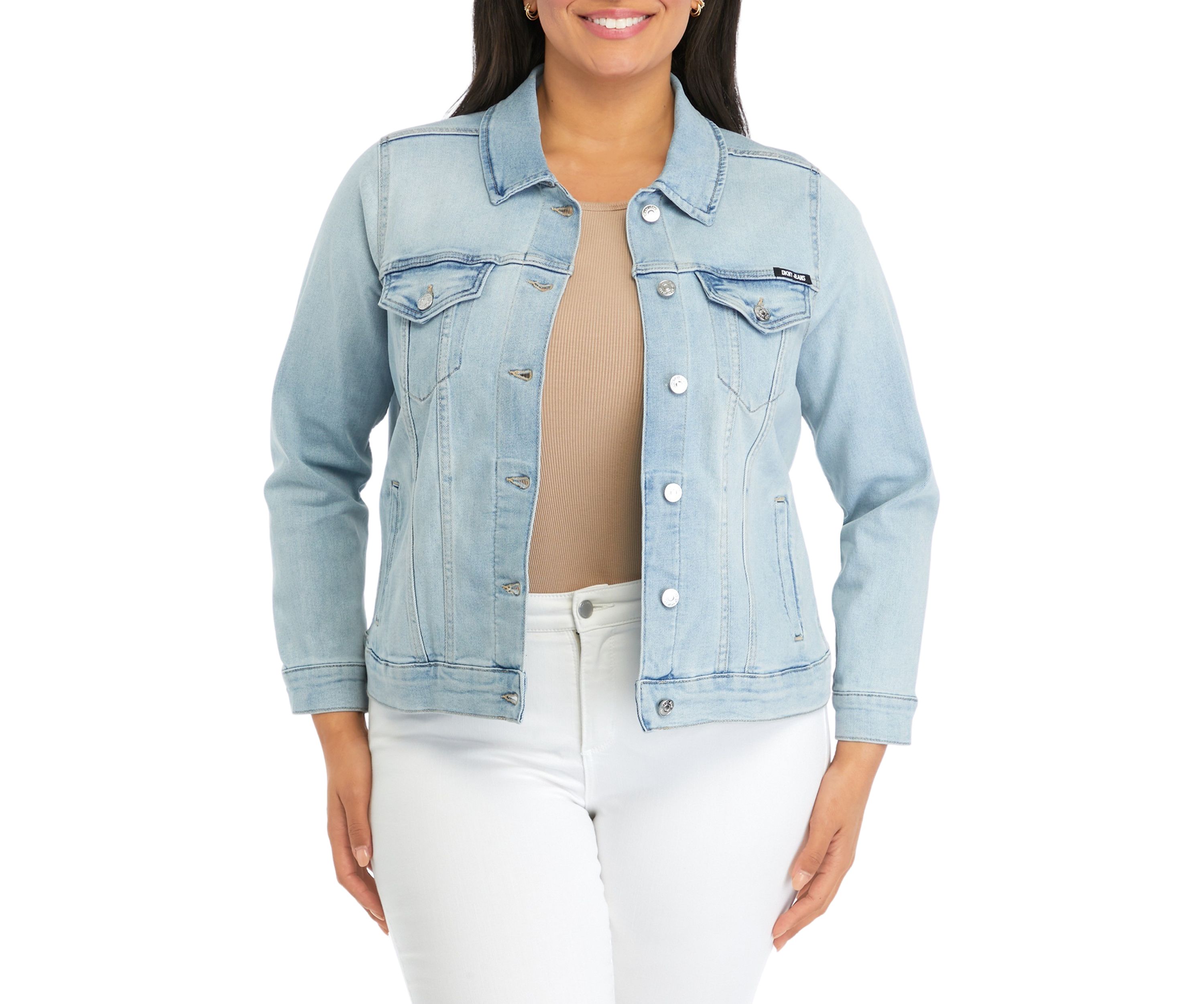 Plus Size Denim Trucker Jacket