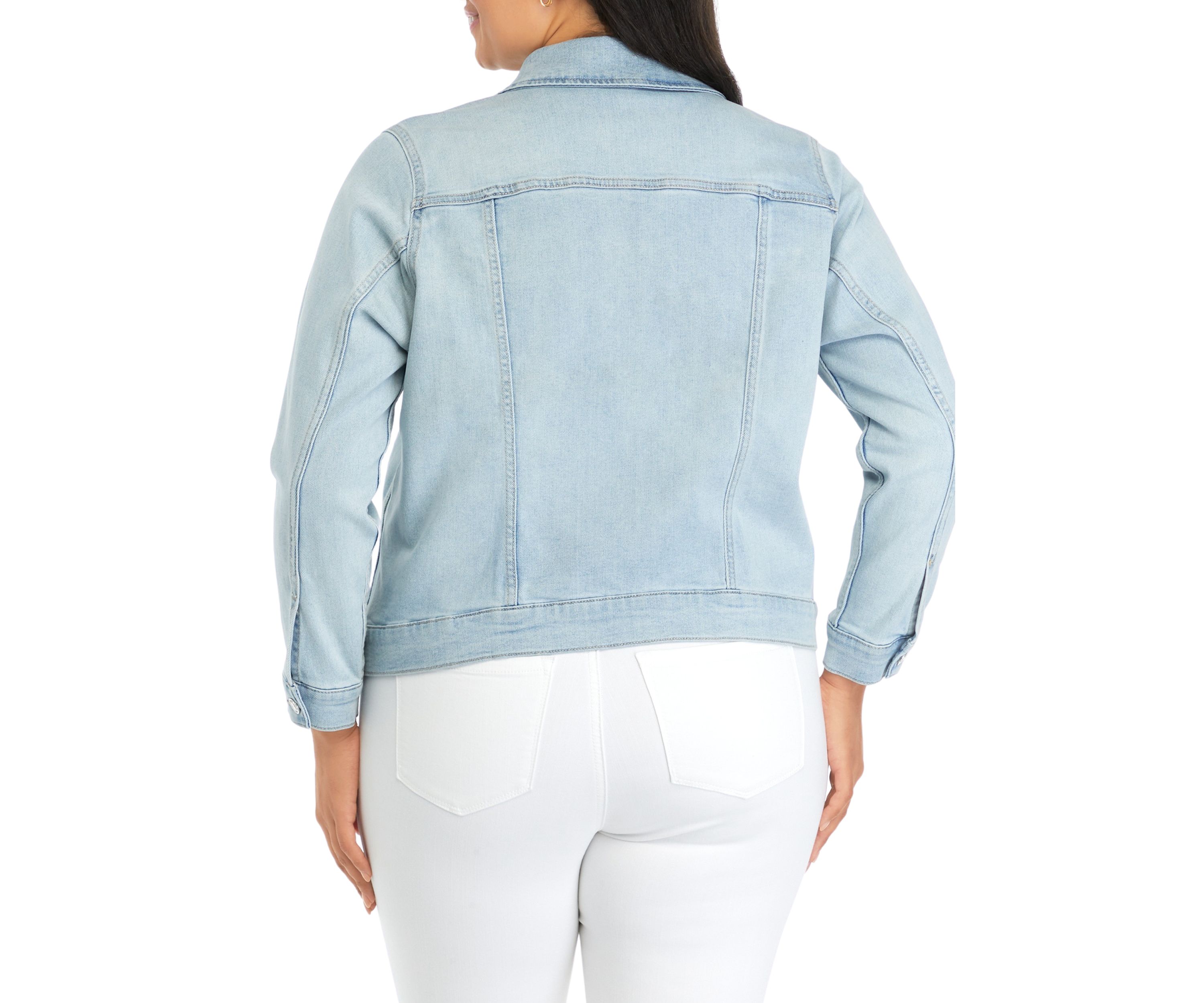 Plus Size Denim Trucker Jacket