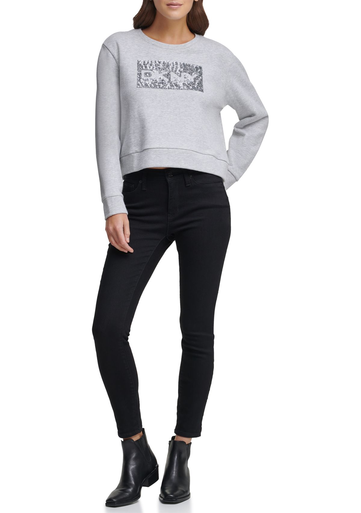 Sequin Logo Sweatshirt