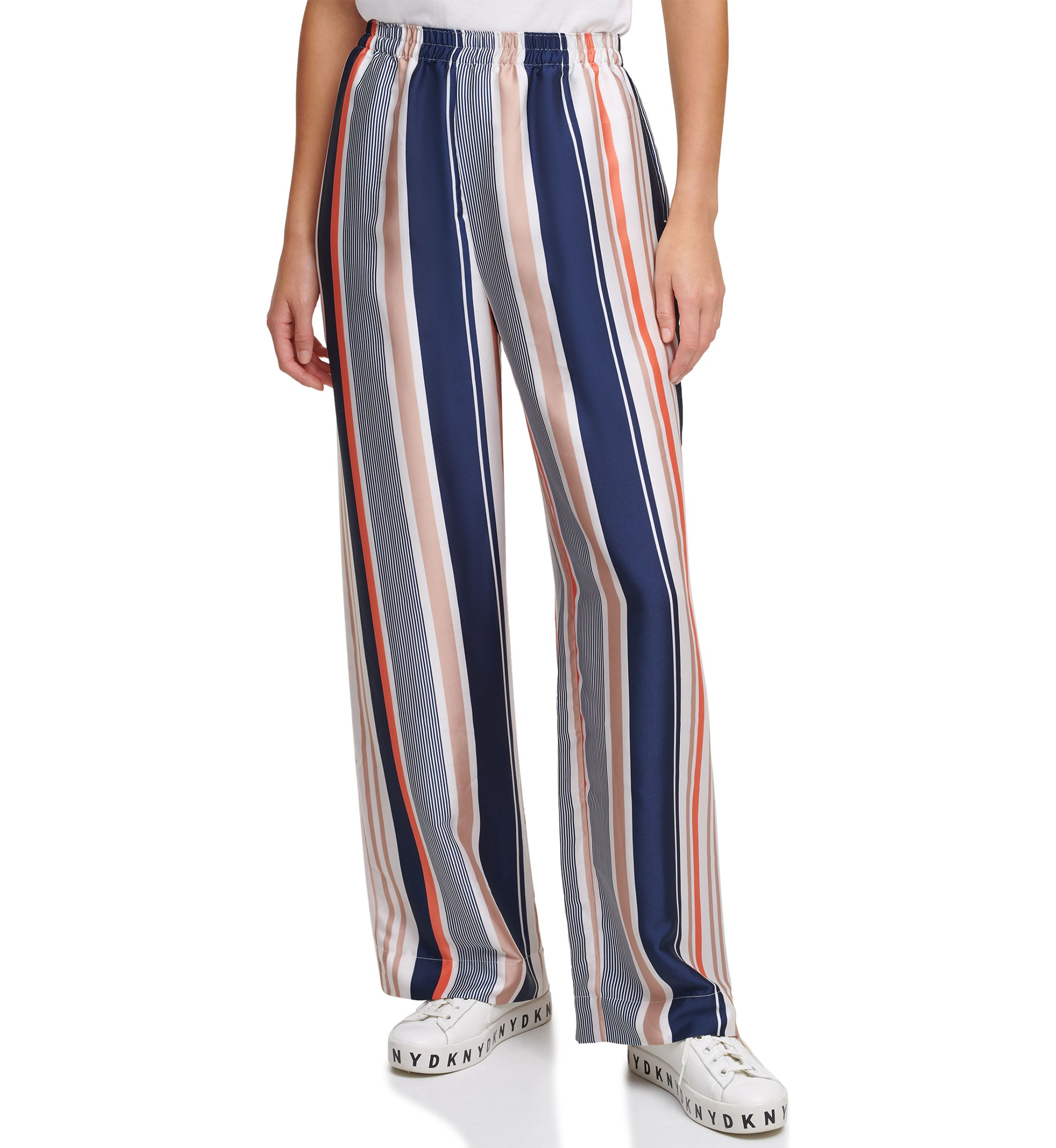 Printed Pull On Wide Leg Pants 