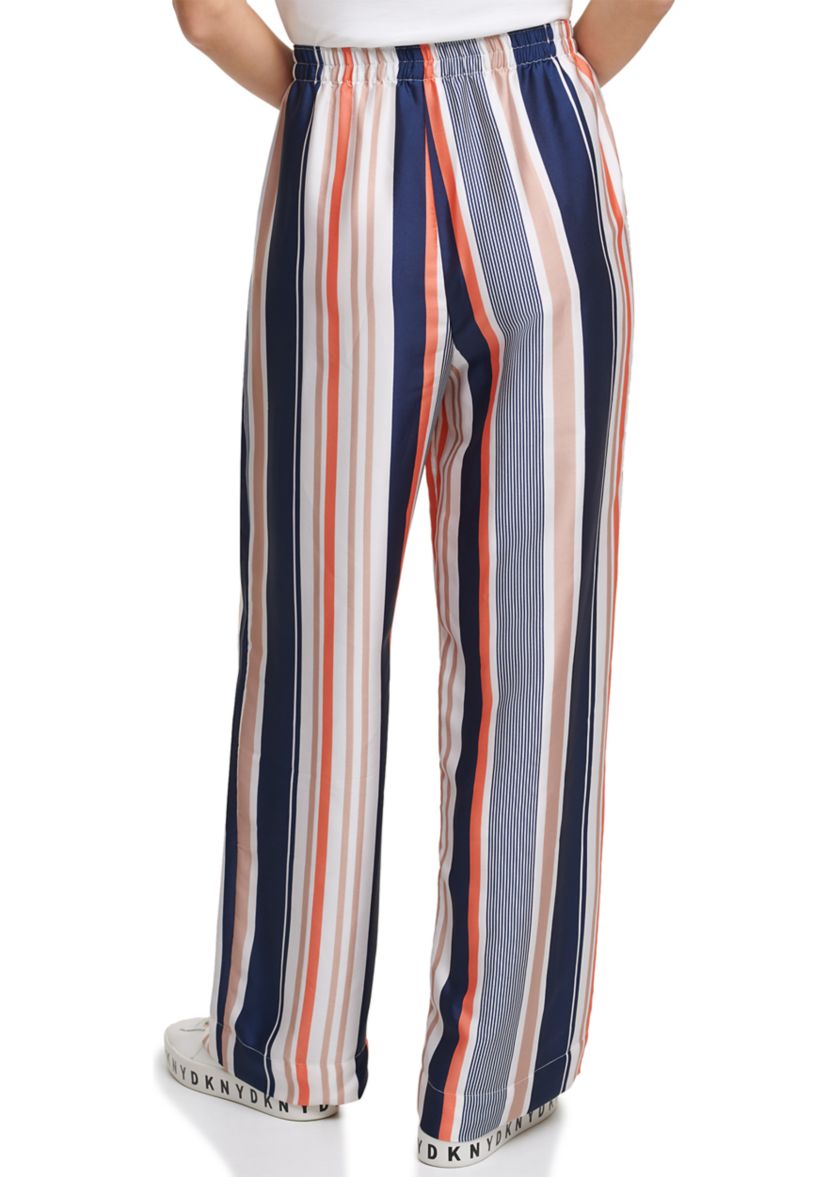 Printed Pull On Wide Leg Pants 