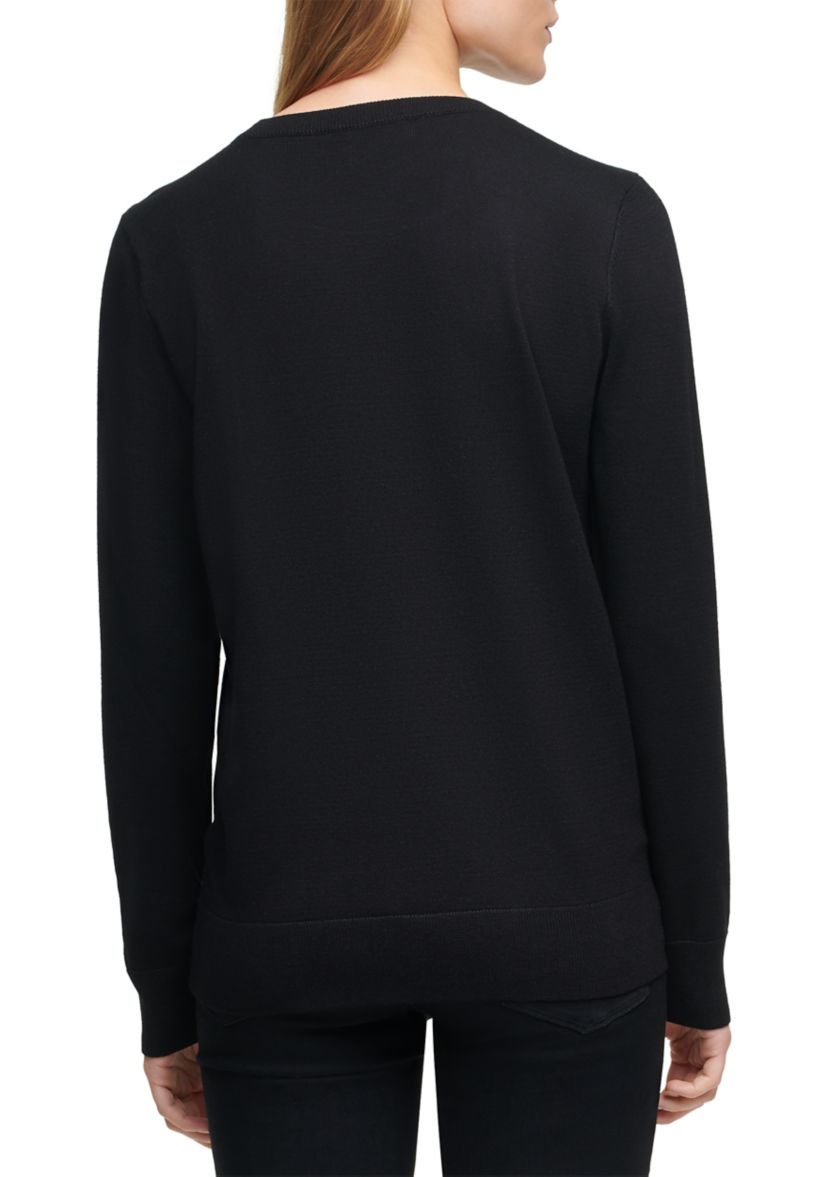 Drop Shoulder Kiss Lip Sweater 