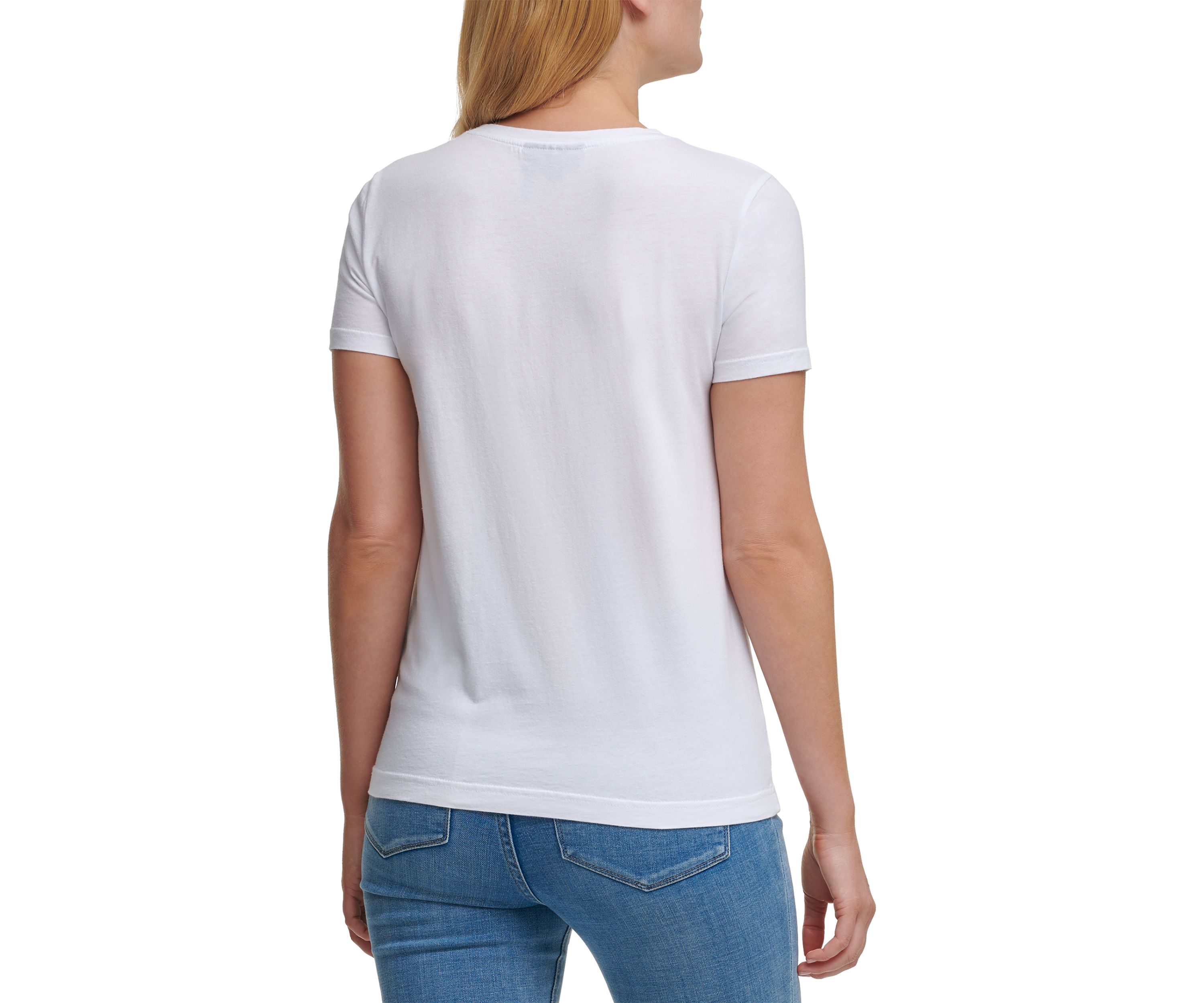 Short Sleeve Sequin Pocket T-Shirt 