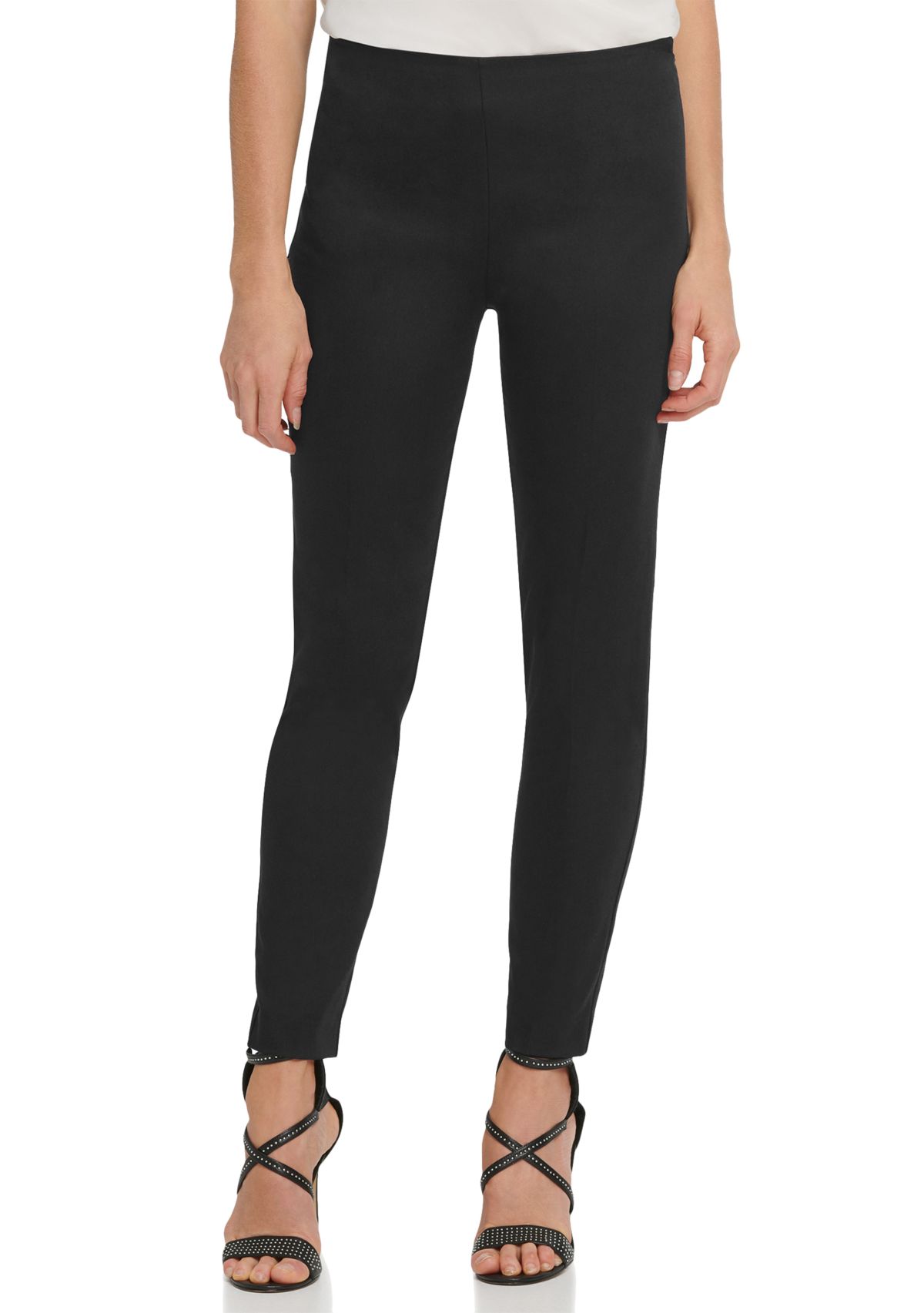 Slim Leg Pull On Ponte Pants