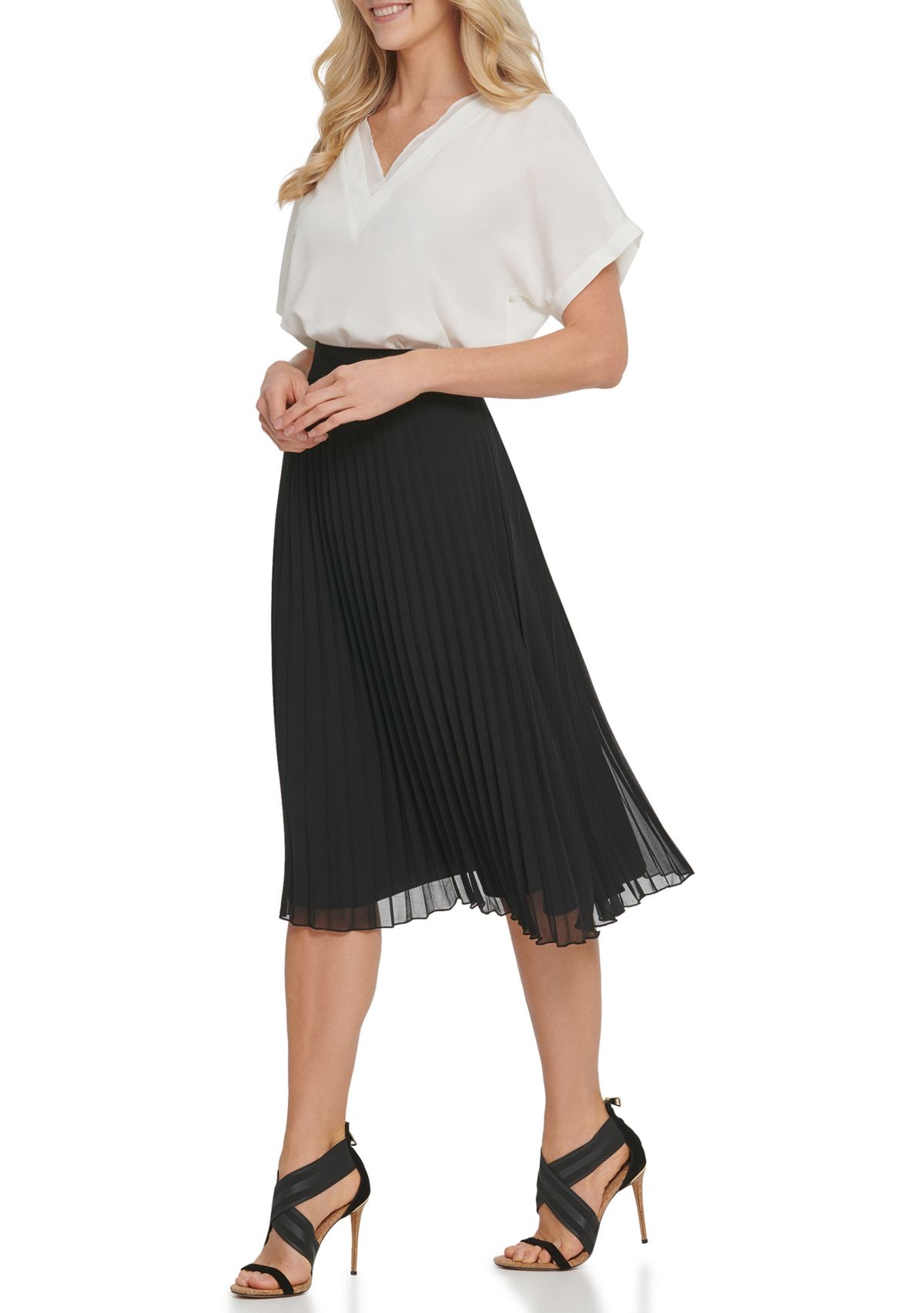 Foundation Pull On Pleated Skirt