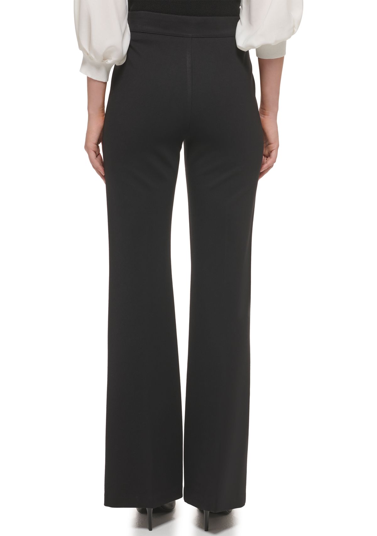 Womens Ponte Pull On Flare Pants