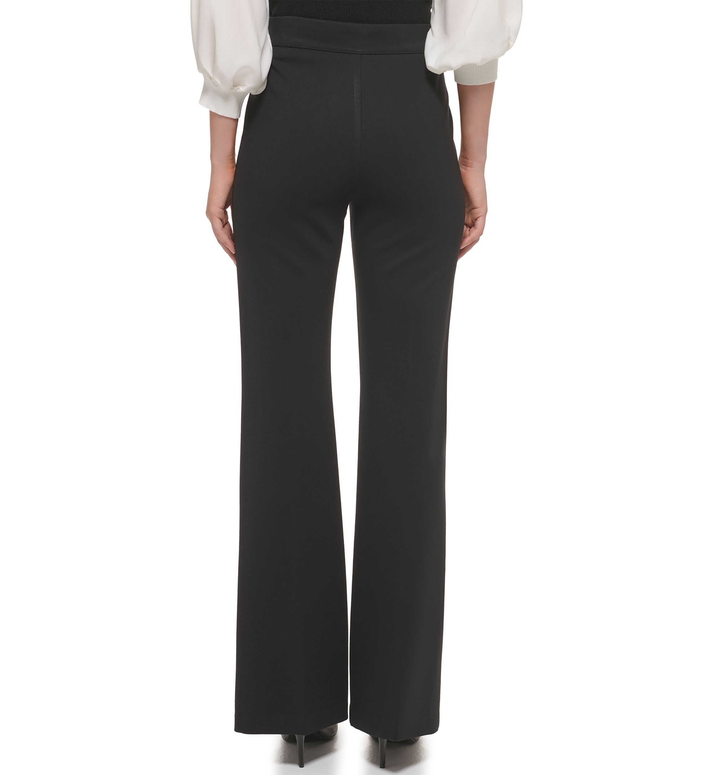Womens Ponte Pull On Flare Pants