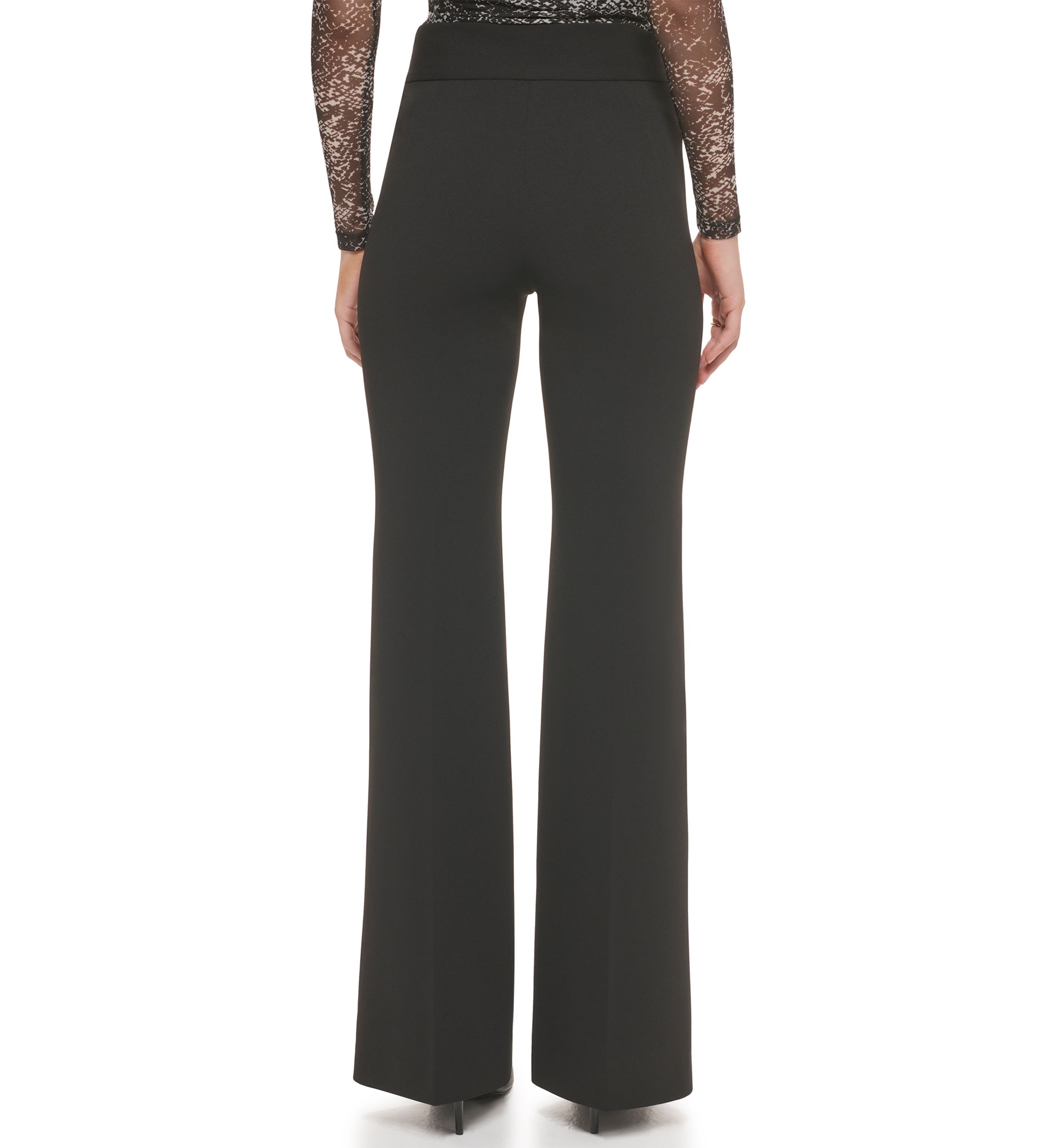 Womens High Rise Wide Leg Career Pants