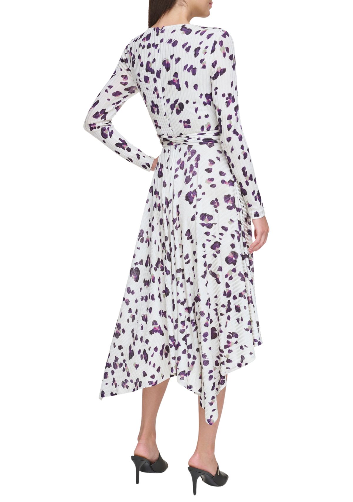 Womens Printed Wrap Dress