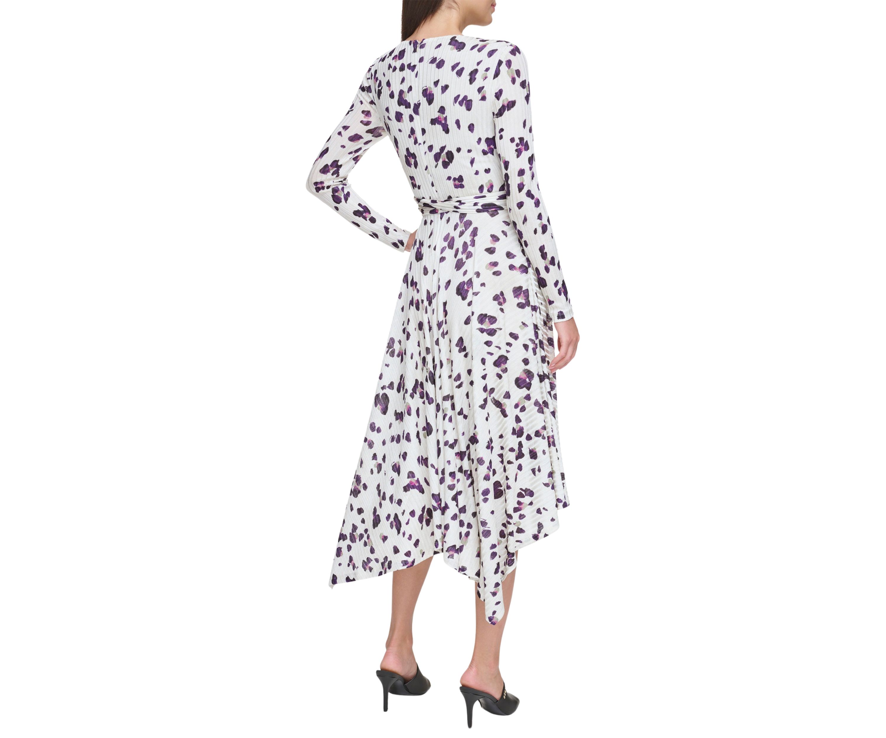 Womens Printed Wrap Dress