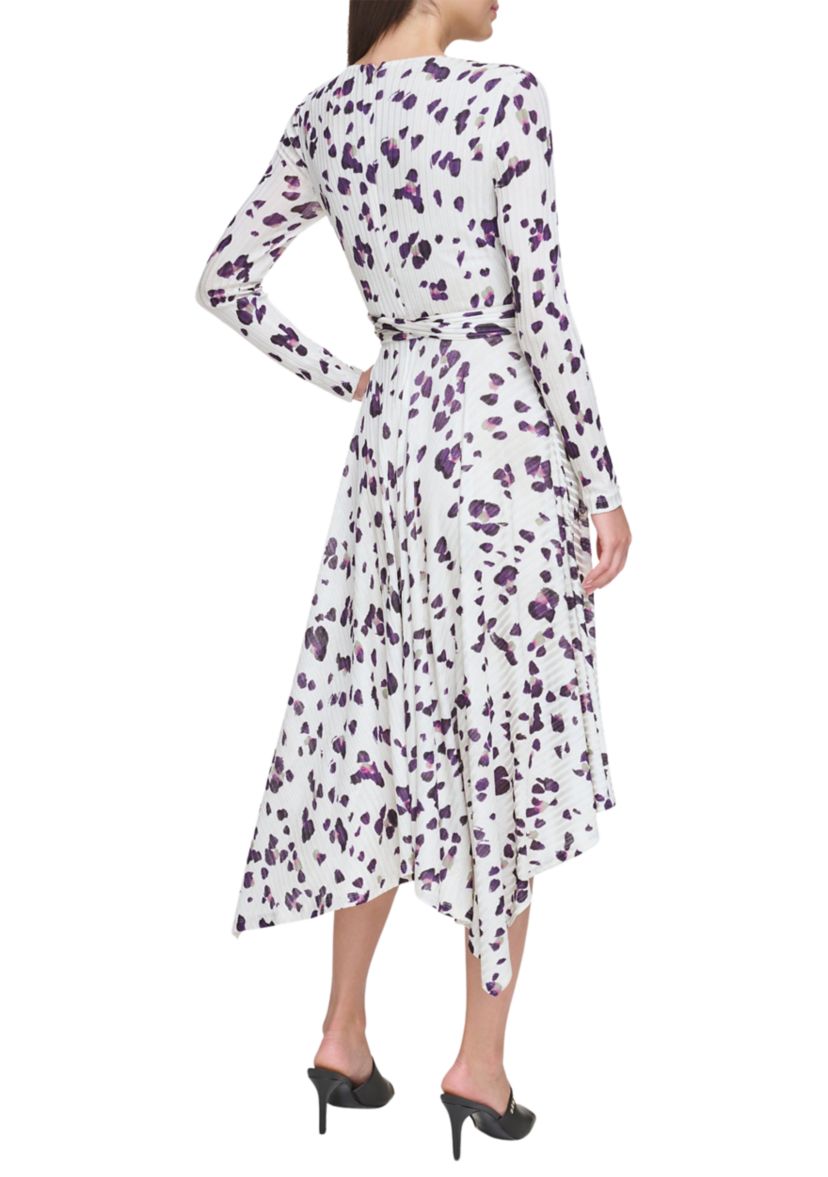 Womens Printed Wrap Dress