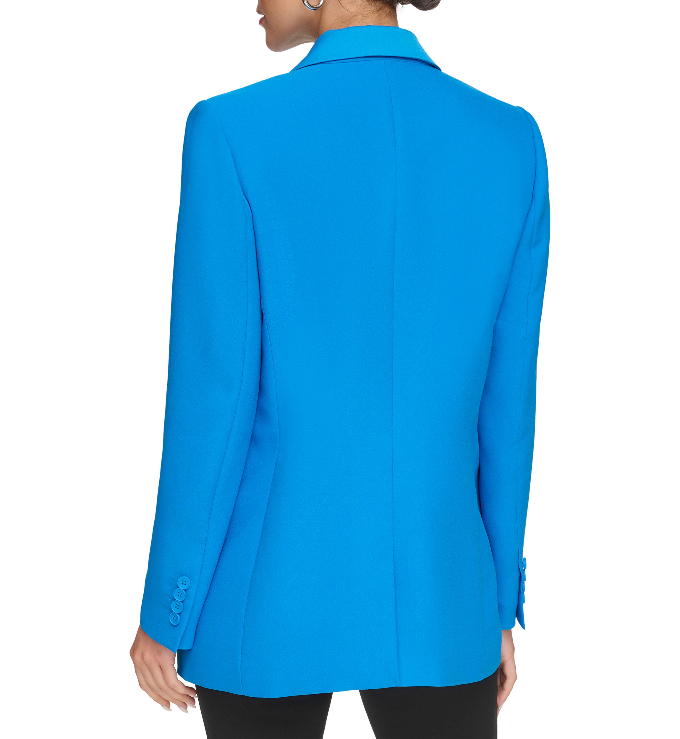 Womens Long Sleeve Notch Collar Blazer 