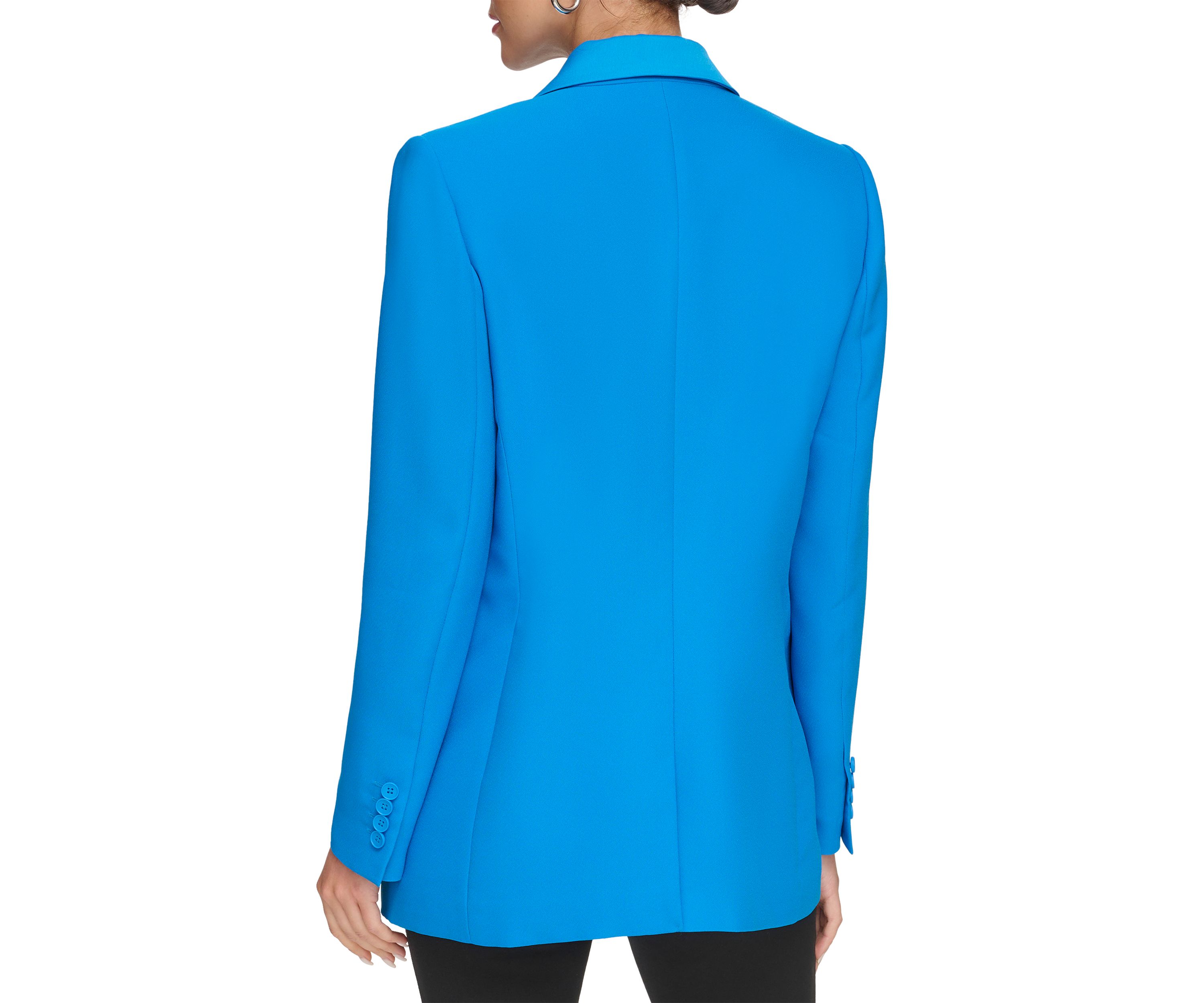 Womens Long Sleeve Notch Collar Blazer 