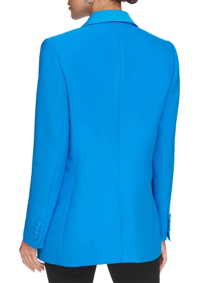 Womens Long Sleeve Notch Collar Blazer 