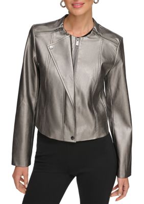 Belk leather best sale jacket womens