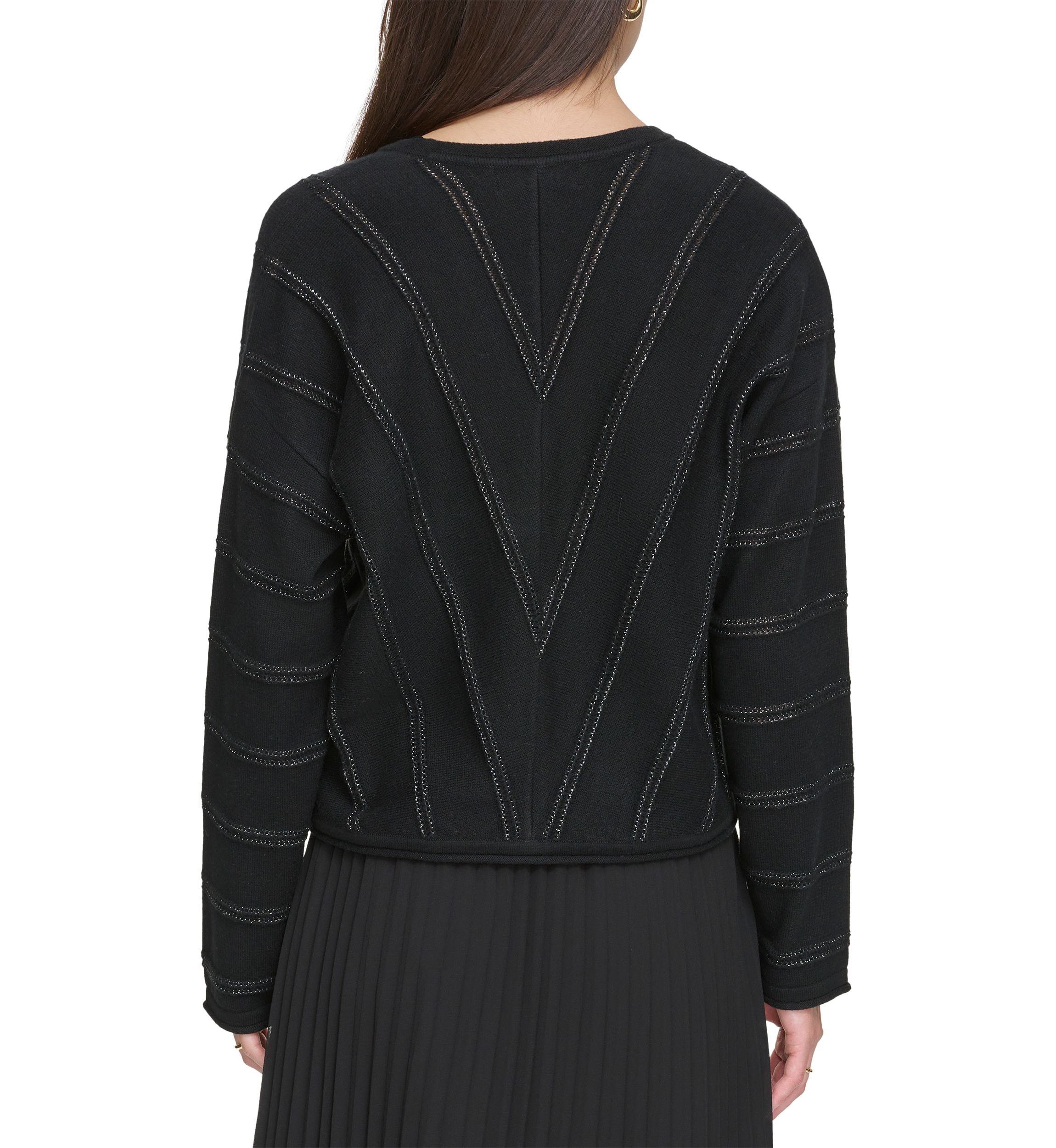 Womens V-Neck Chevron Sweater 