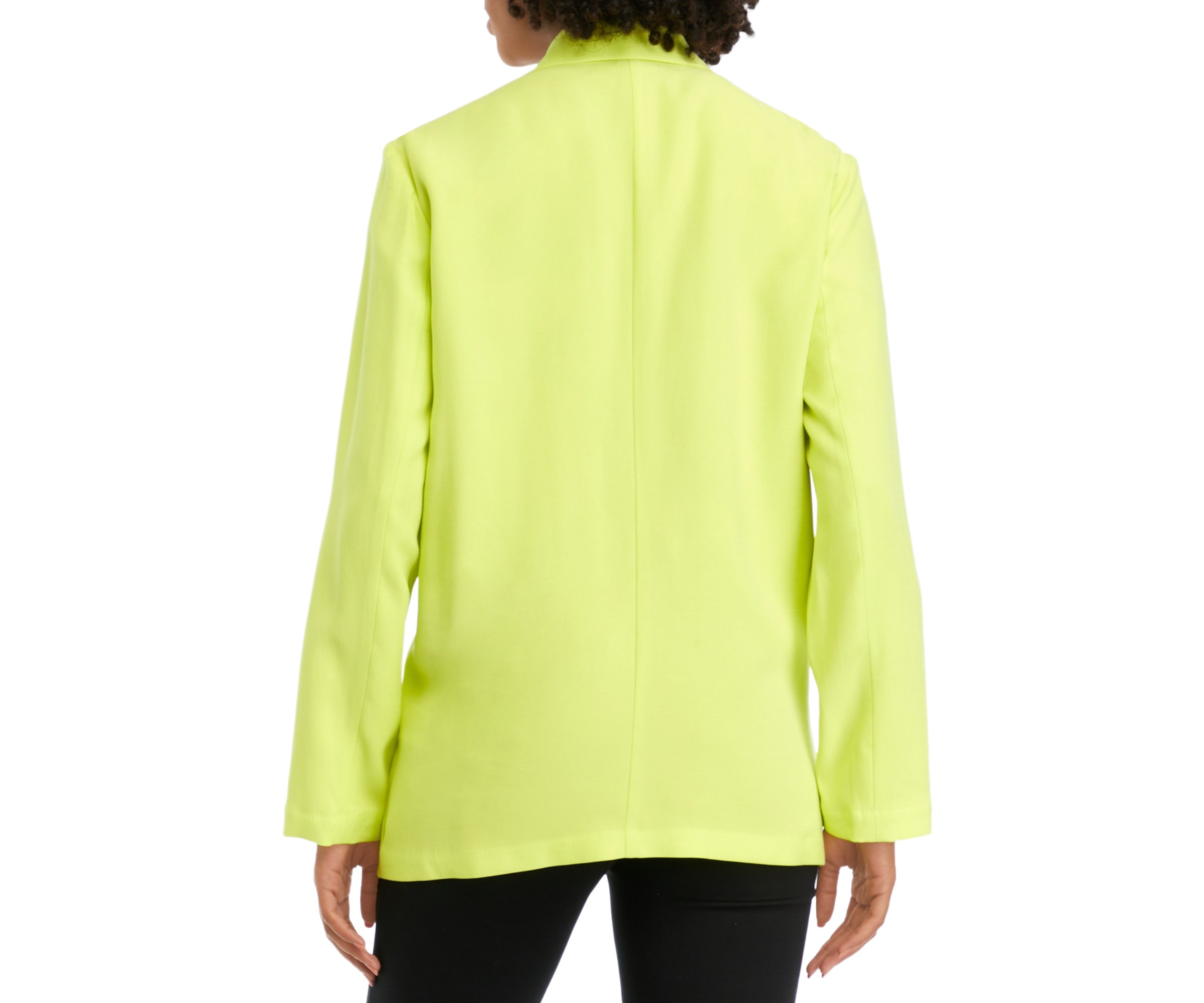 Womens Notch Collar Long Blazer