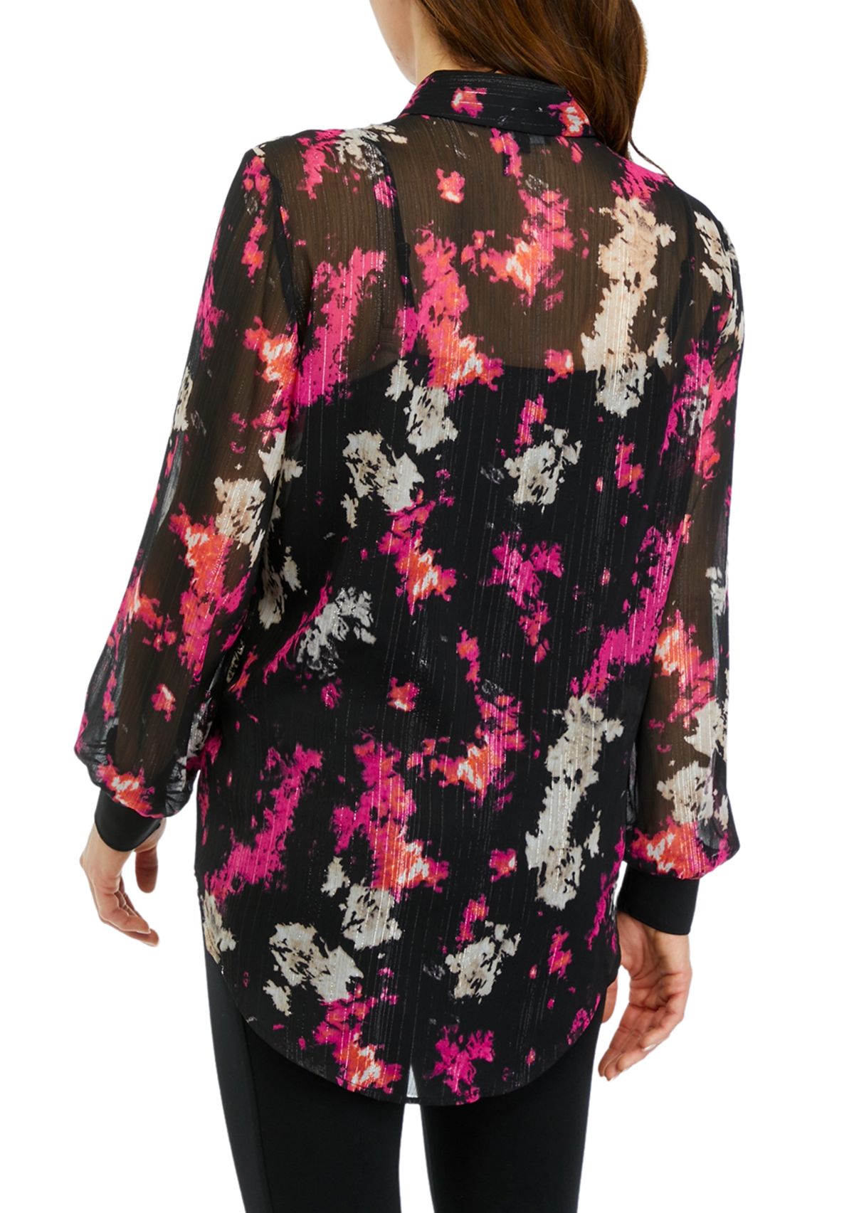 Womens Printed Pocket Blouse