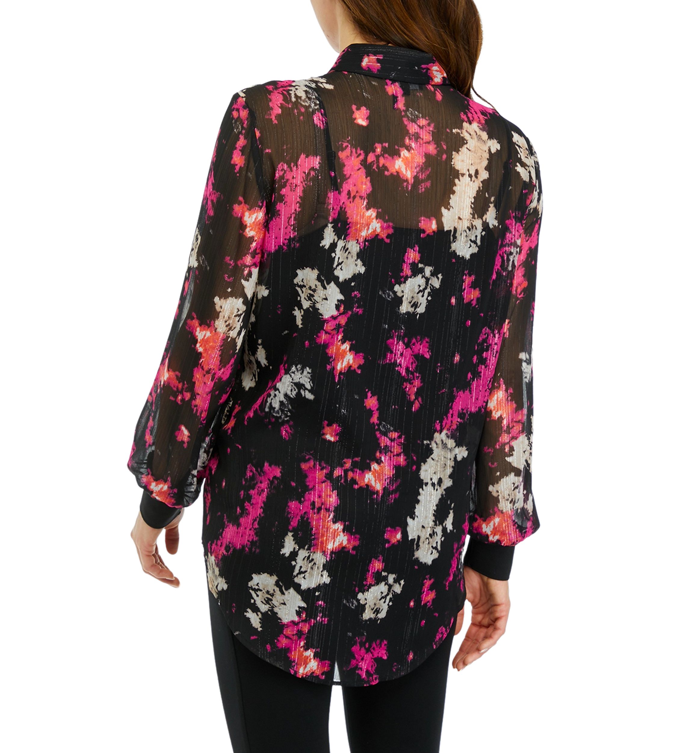 Womens Printed Pocket Blouse