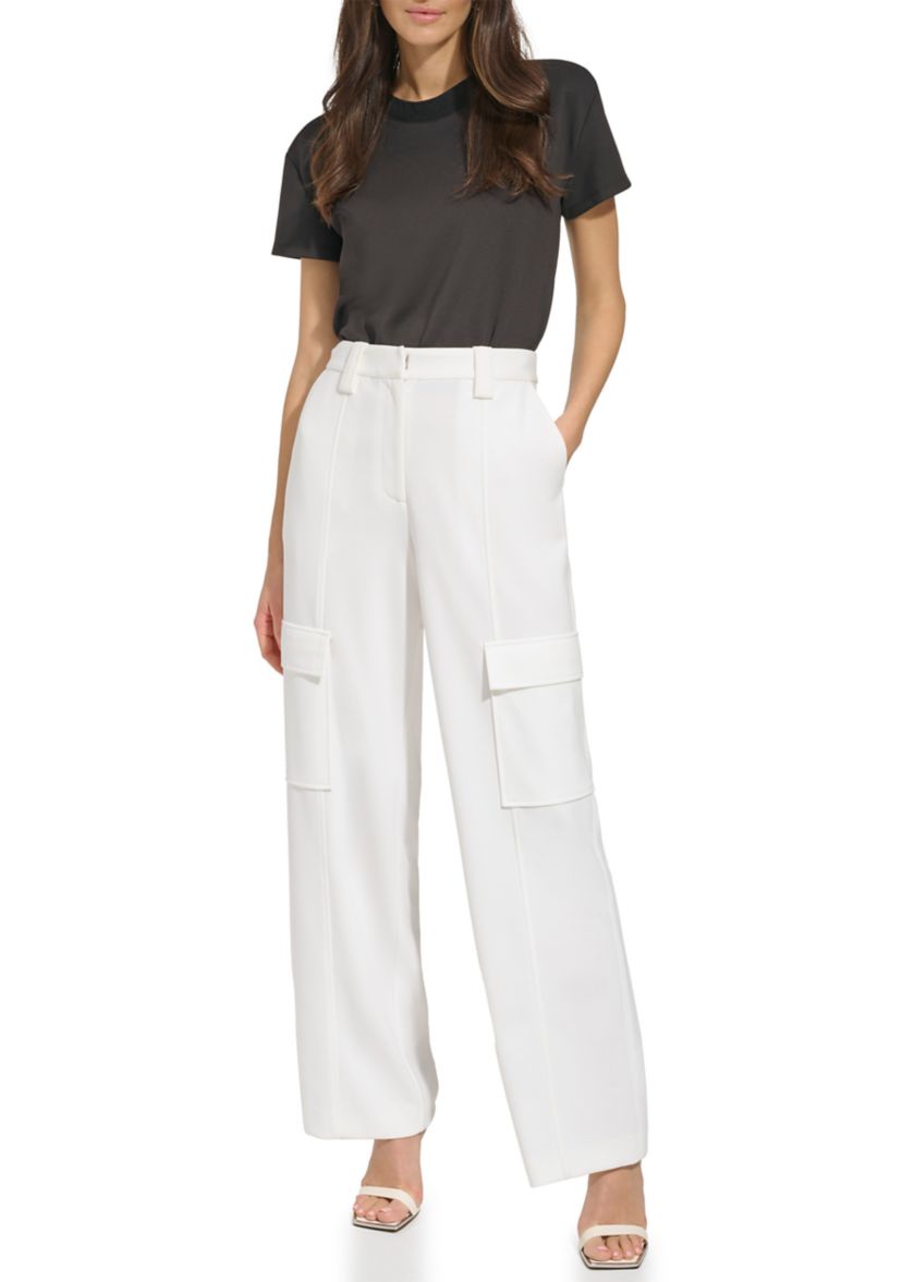 Womens Cargo Wide Leg Pants