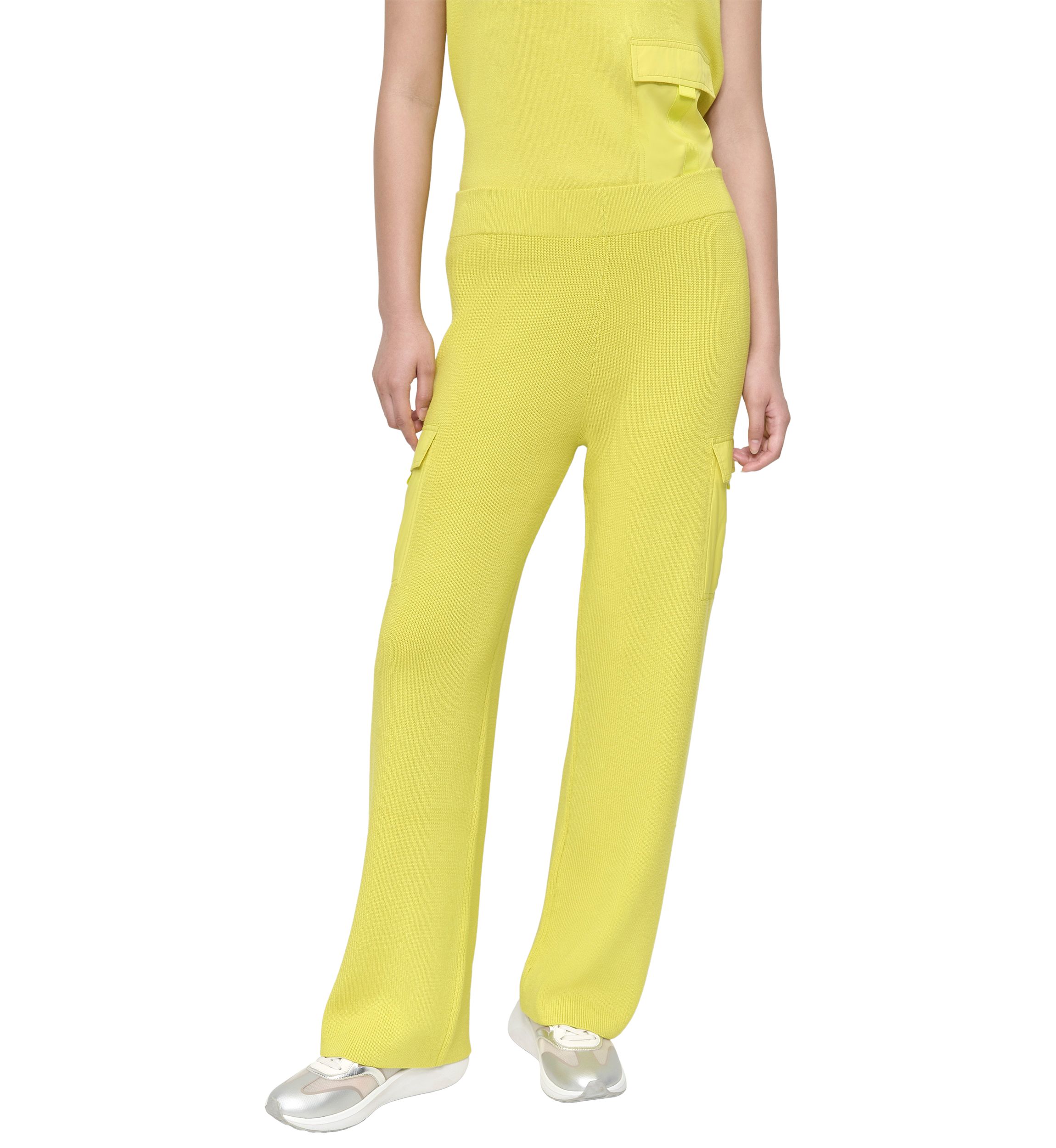 Womens Woven Pocket Athletic Sweater Pants