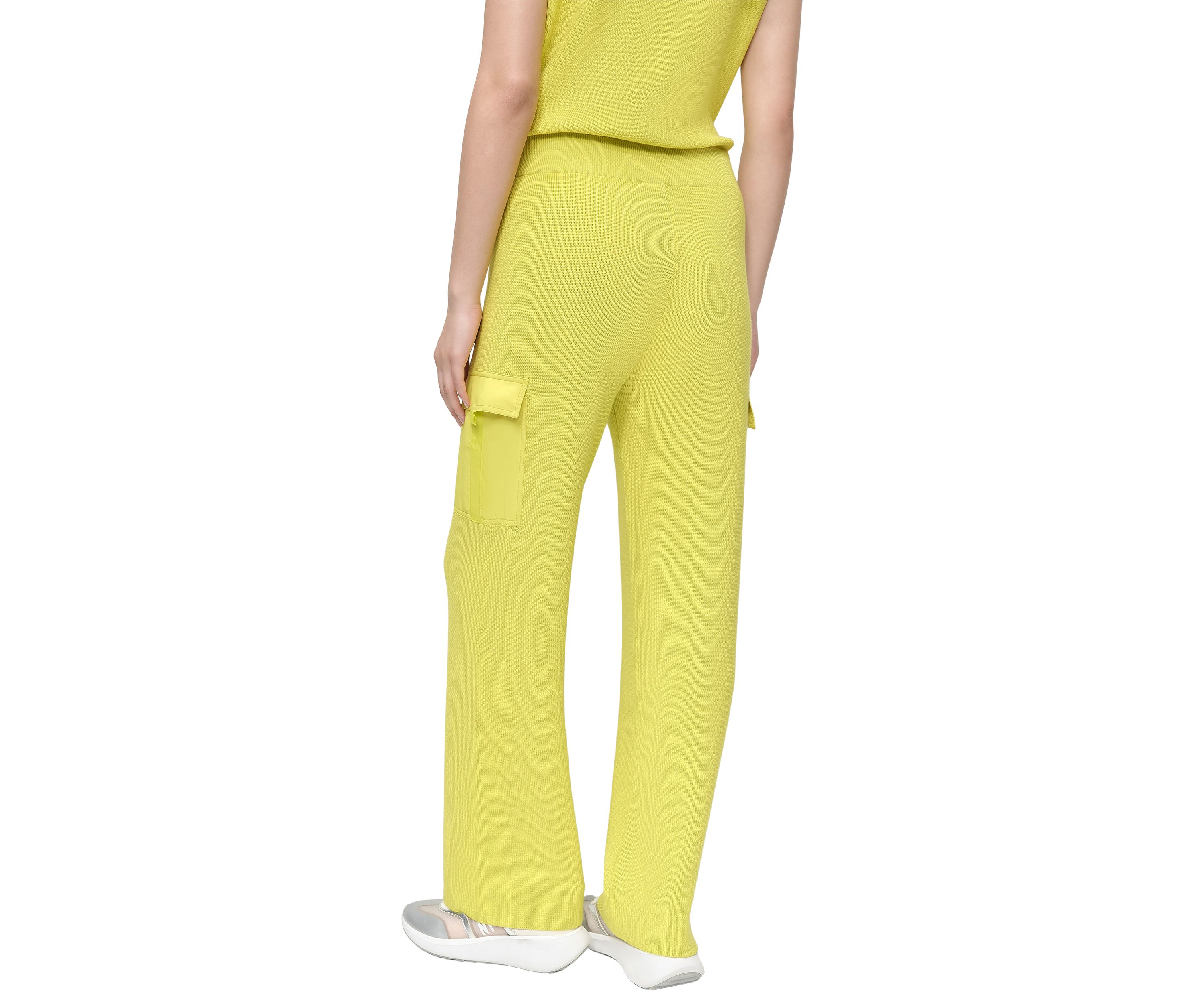 Womens Woven Pocket Athletic Sweater Pants