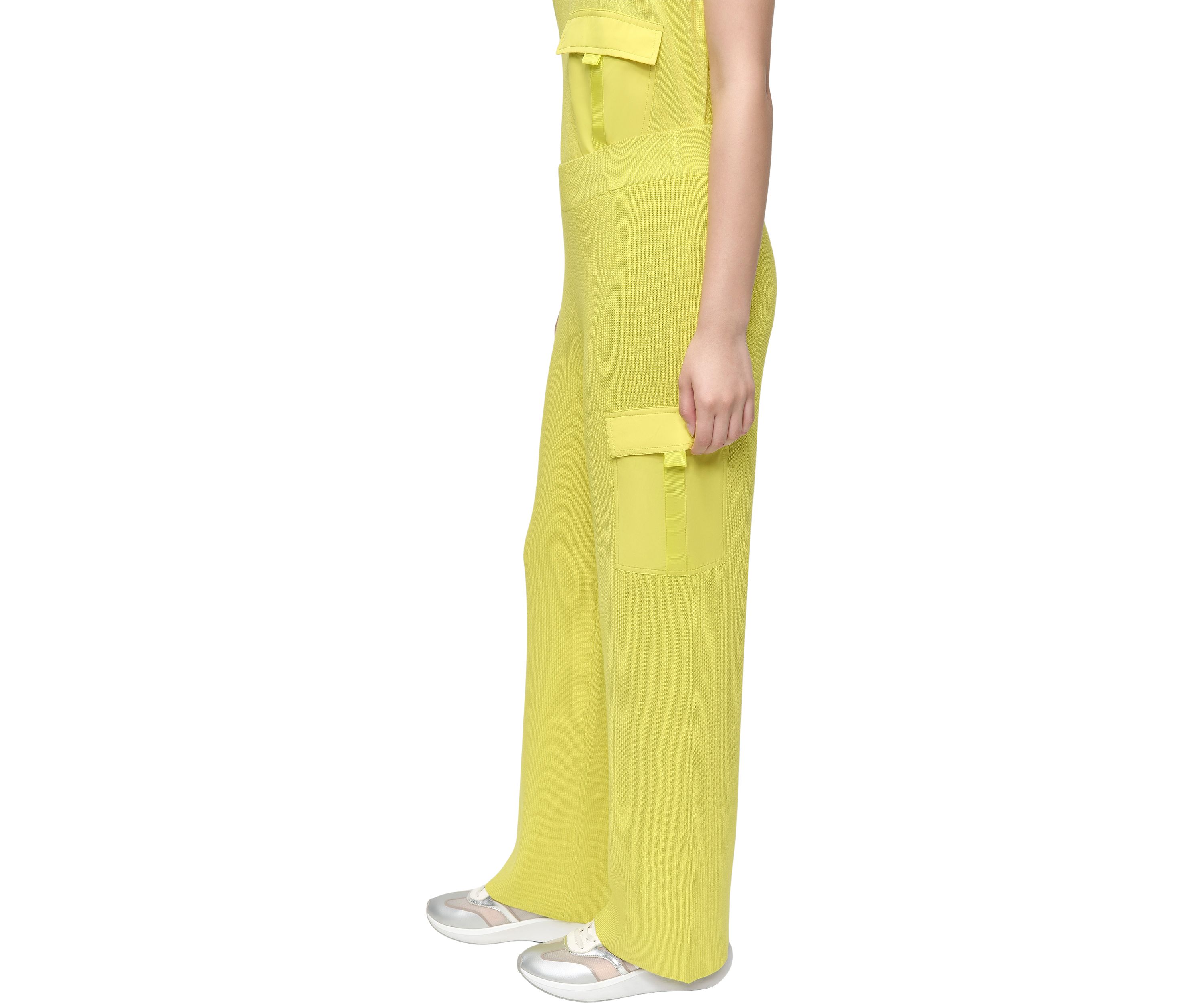 Womens Woven Pocket Athletic Sweater Pants