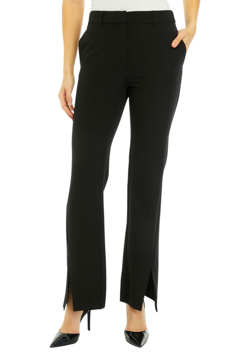 Womens Slit Front Fine Twill Pants