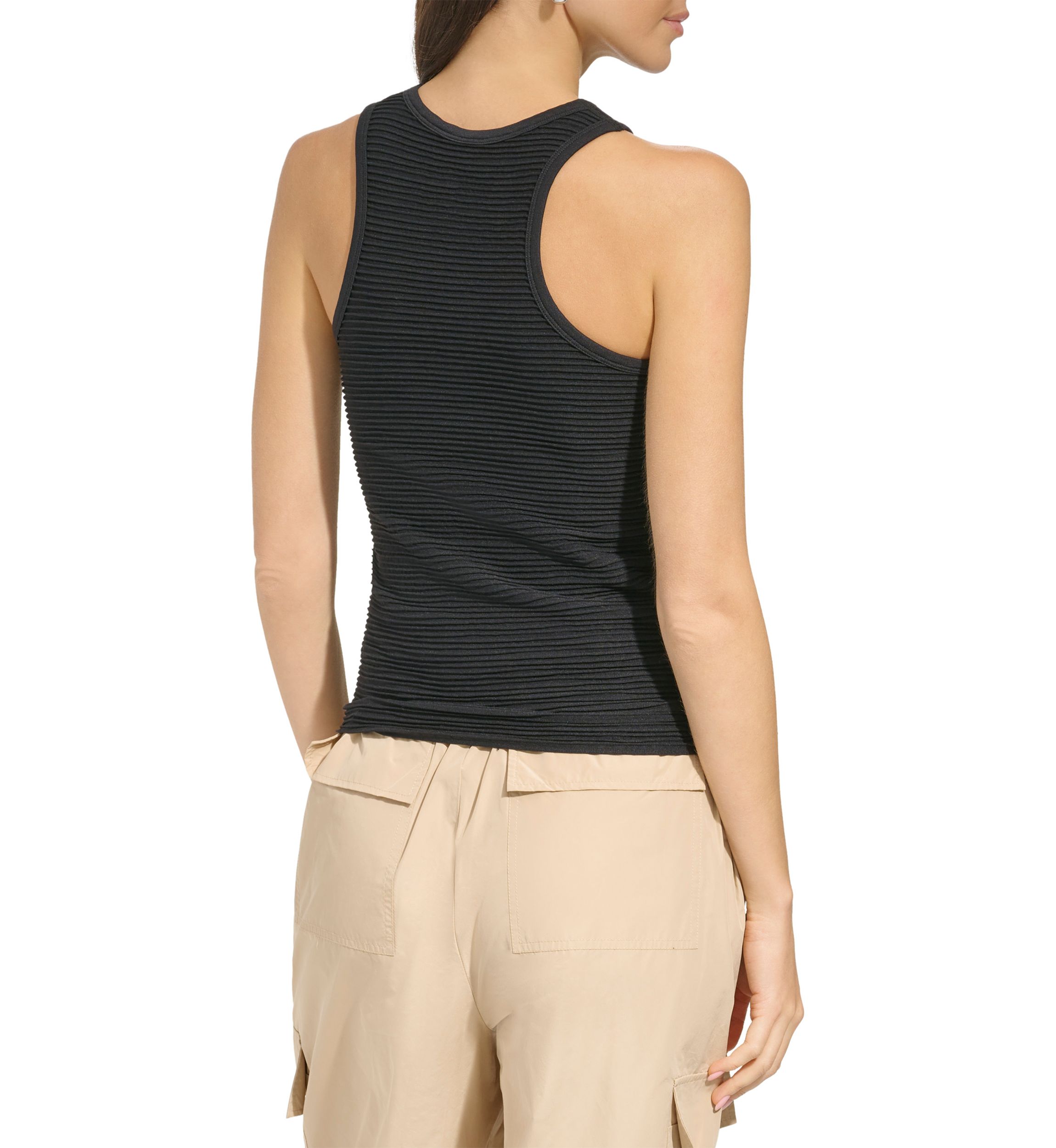Womens Seamless Textured Racerback Tank