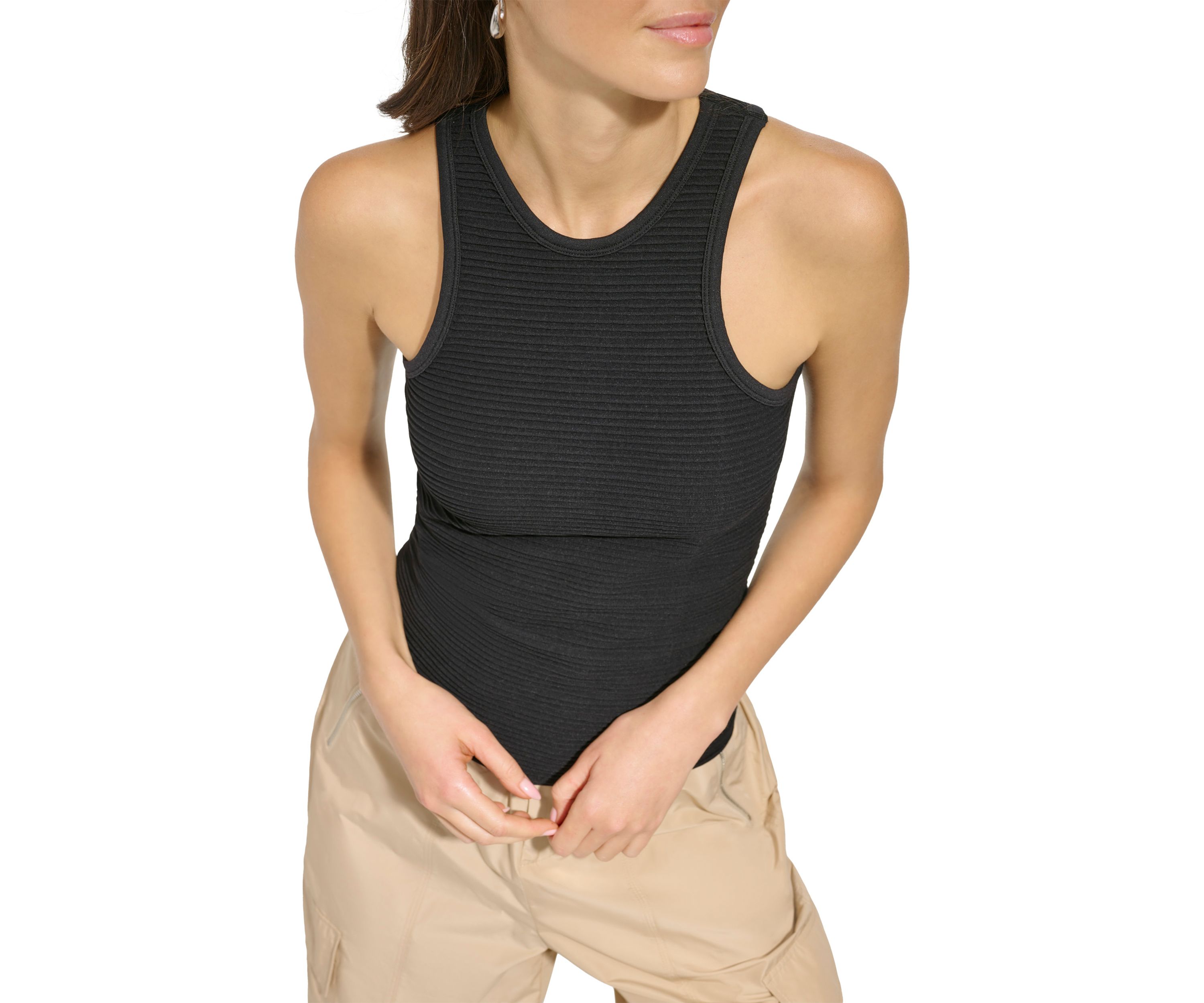 Womens Seamless Textured Racerback Tank