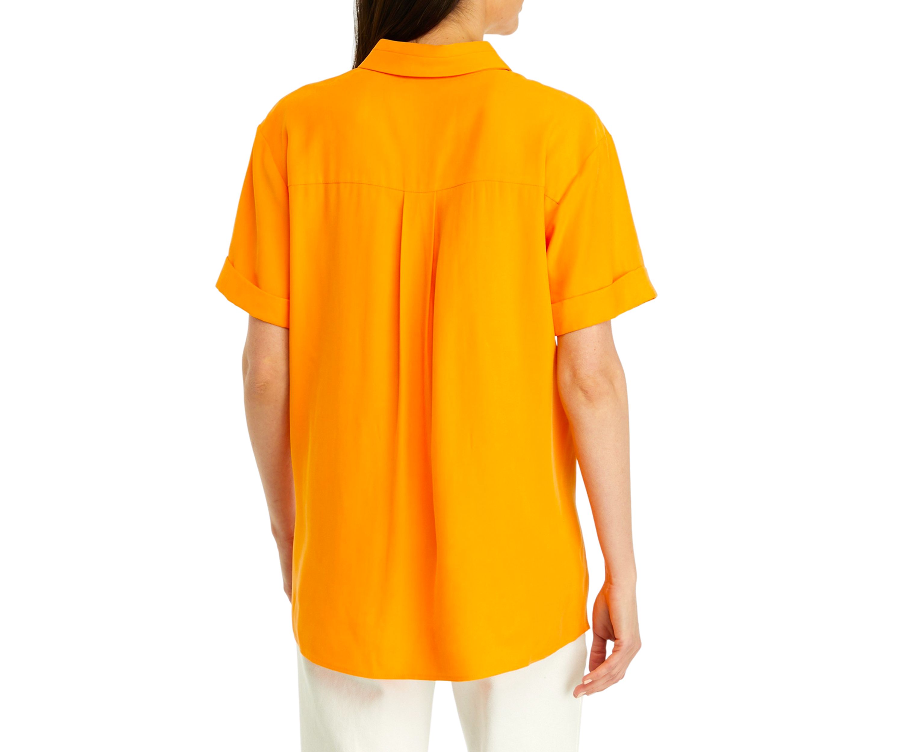 Womens Utility Split Hem Shirt