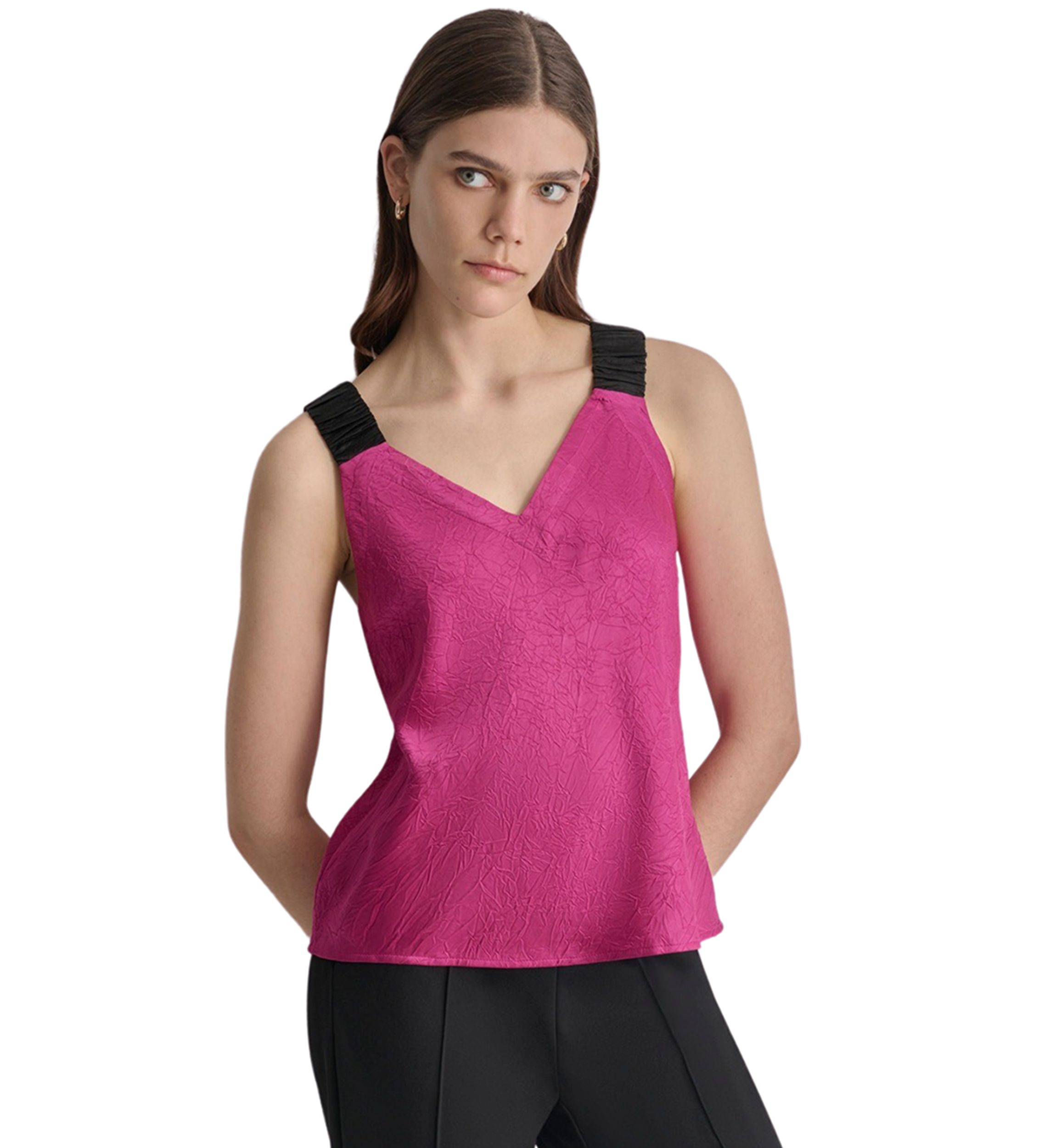 Womens Contrast Strap Tank Top