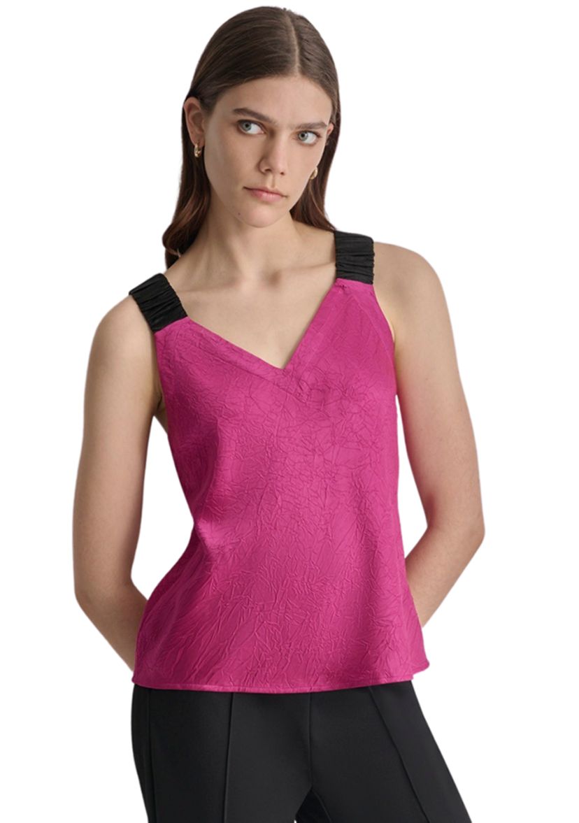Womens Contrast Strap Tank Top