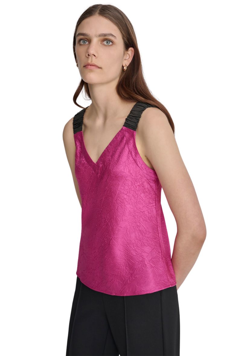 Womens Contrast Strap Tank Top