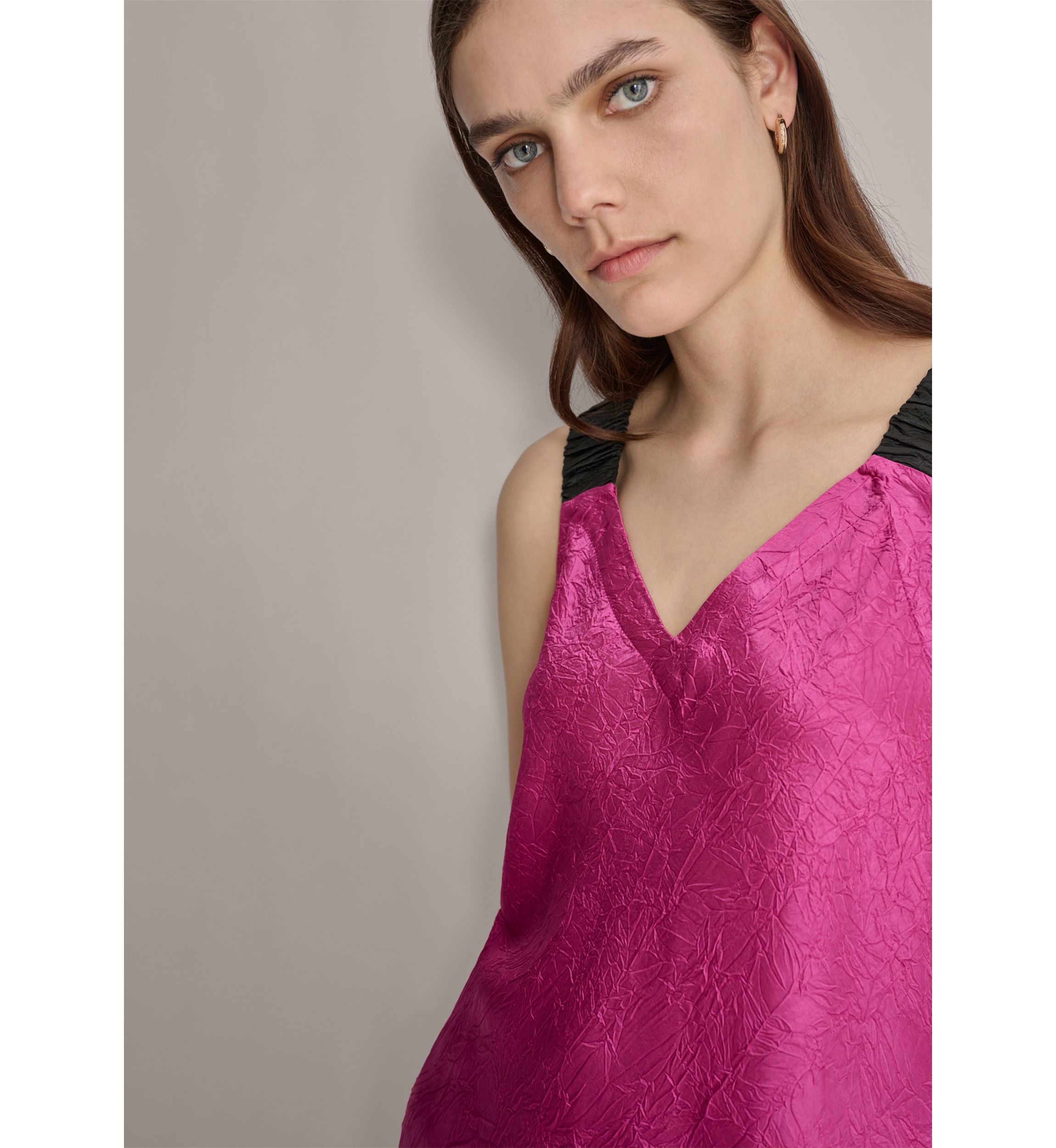Womens Contrast Strap Tank Top