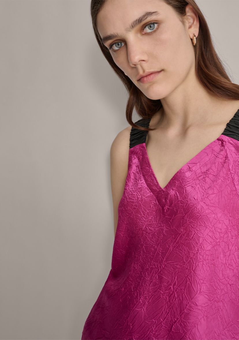 Womens Contrast Strap Tank Top