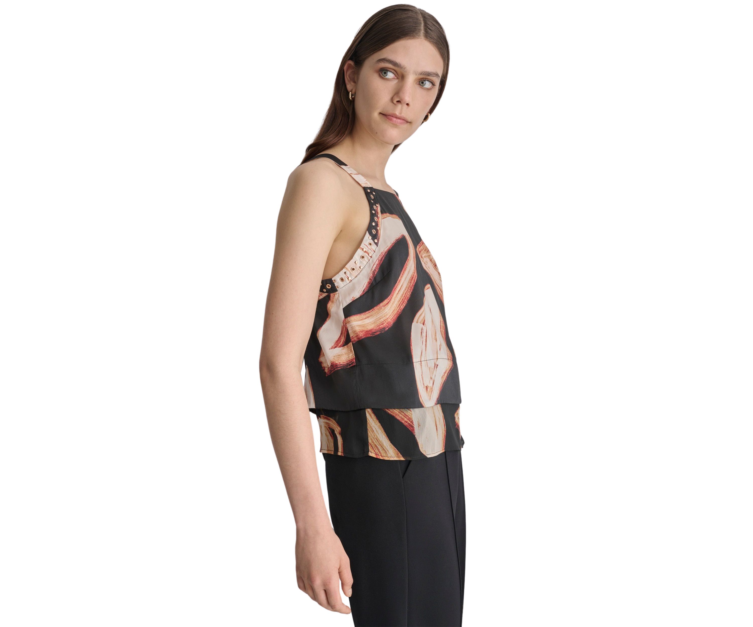 Womens Leaf Print Cami