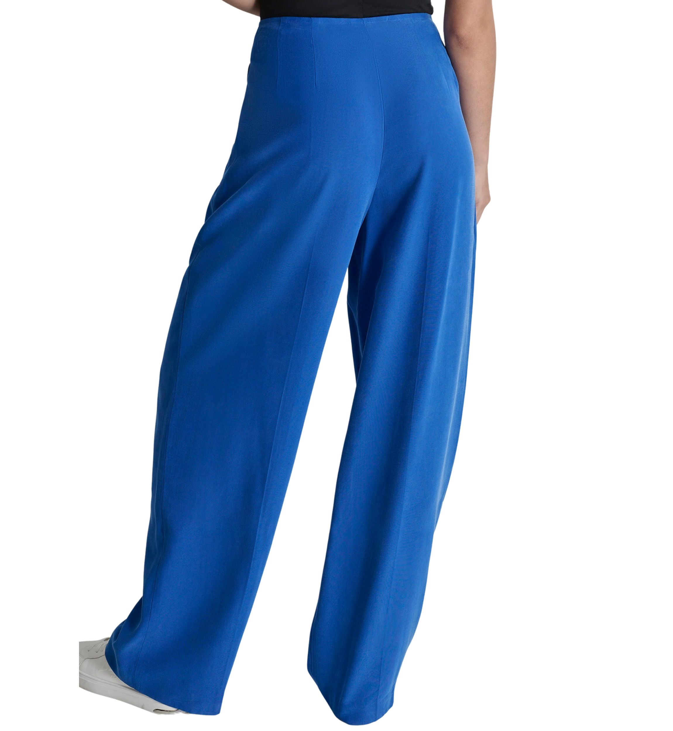 Womens Tie Waist Pleated Pants